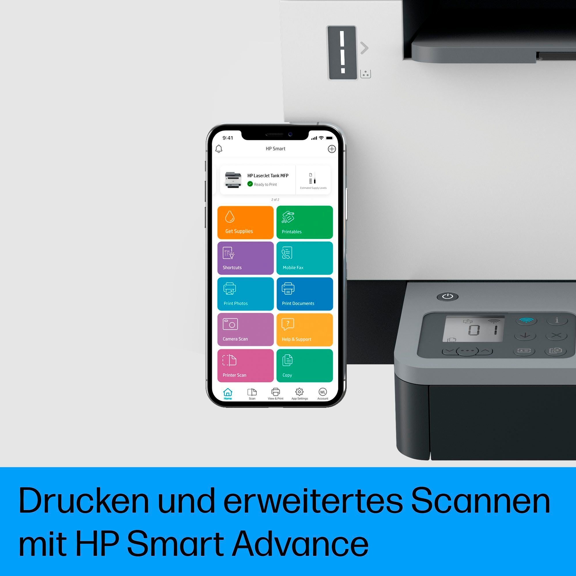 HP Laserprinter LaserJet Tank MFP 2604SDW Printer