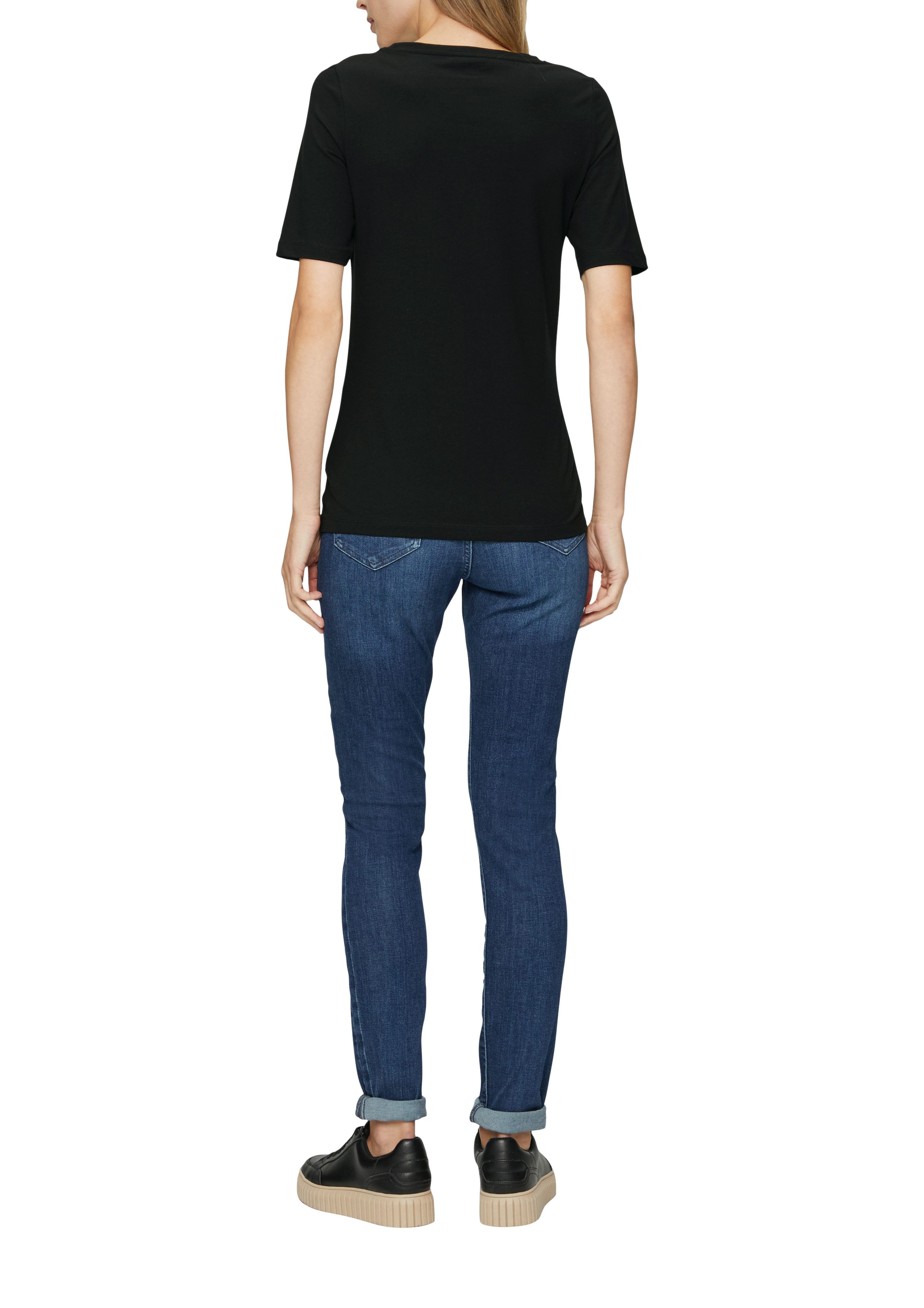 s.Oliver T-shirt met een logo-opschrift