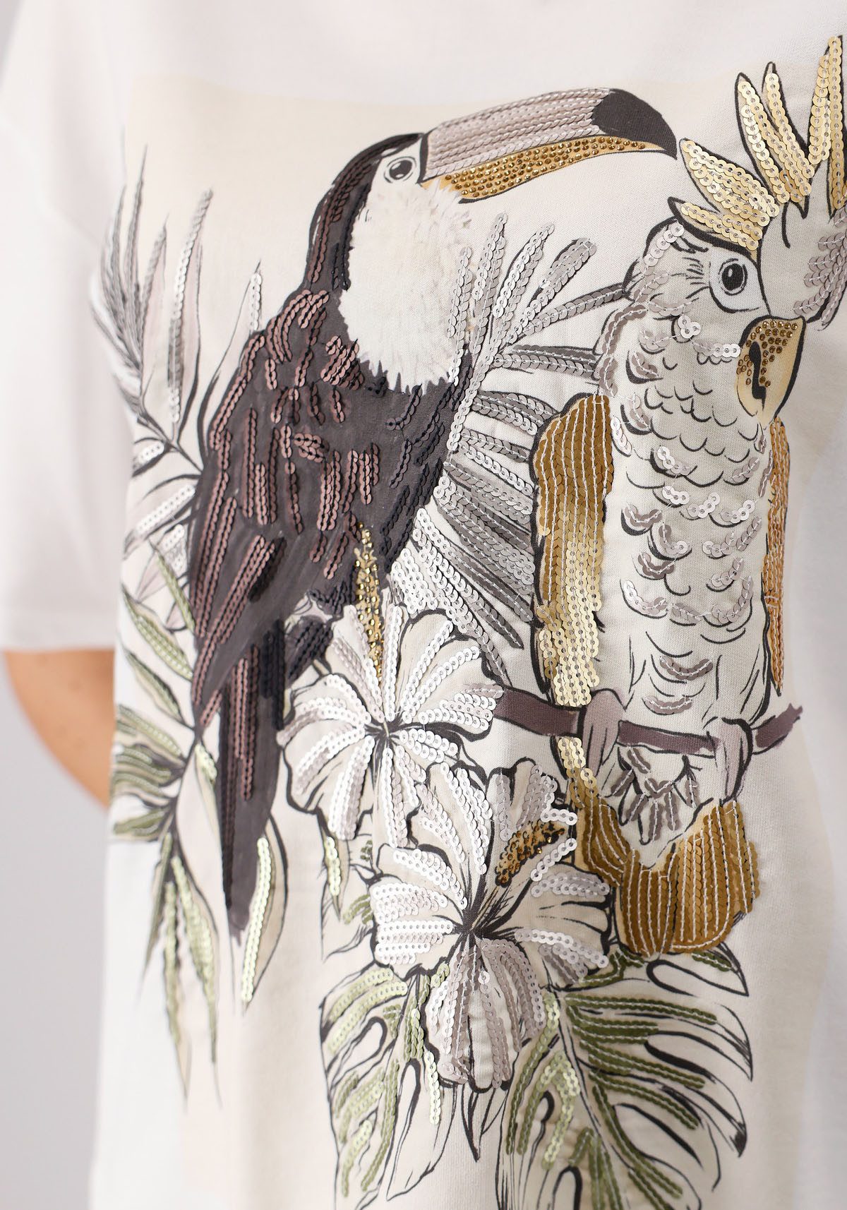 Monari Shirt met ronde hals met frontprint