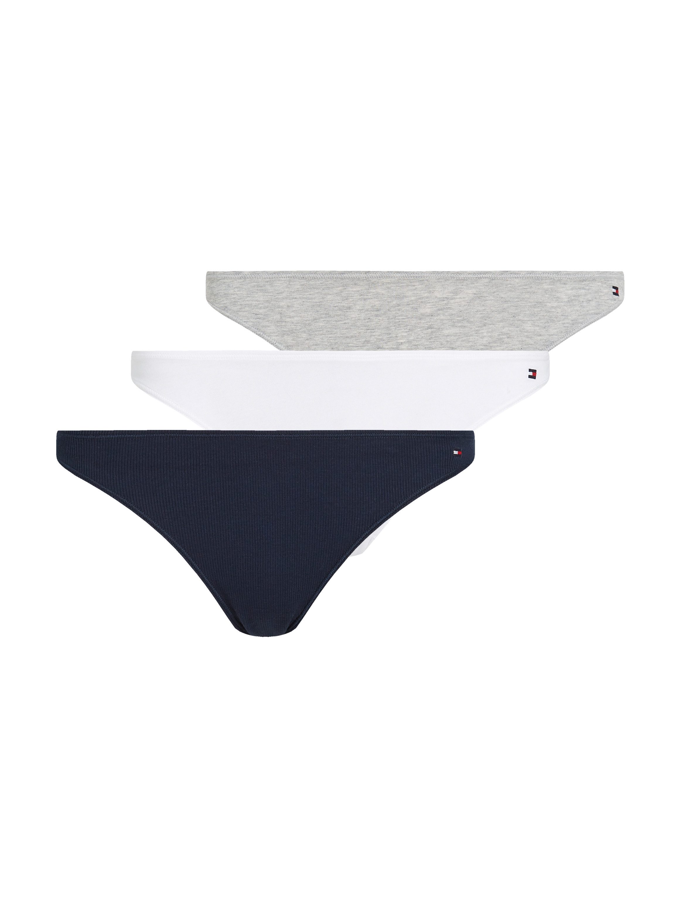 Tommy Hilfiger Underwear Bikinibroekje 3 PACK DIPPED BIKINI (3 stuks) dames slips maat XS (34) grijs