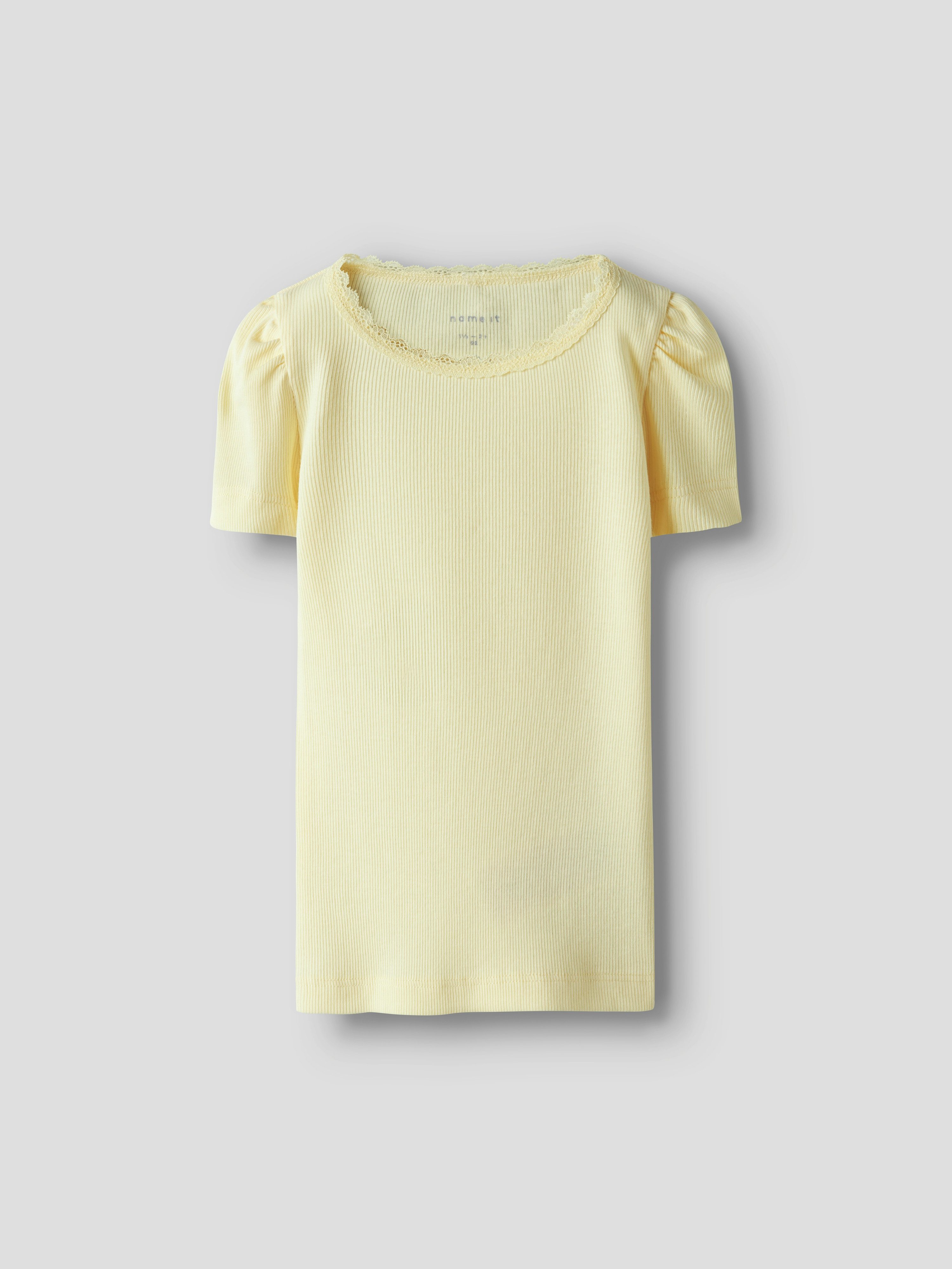 Name It Shirttop NMFKAB TOP NOOS meisjes t-shirts maat 116 geel
