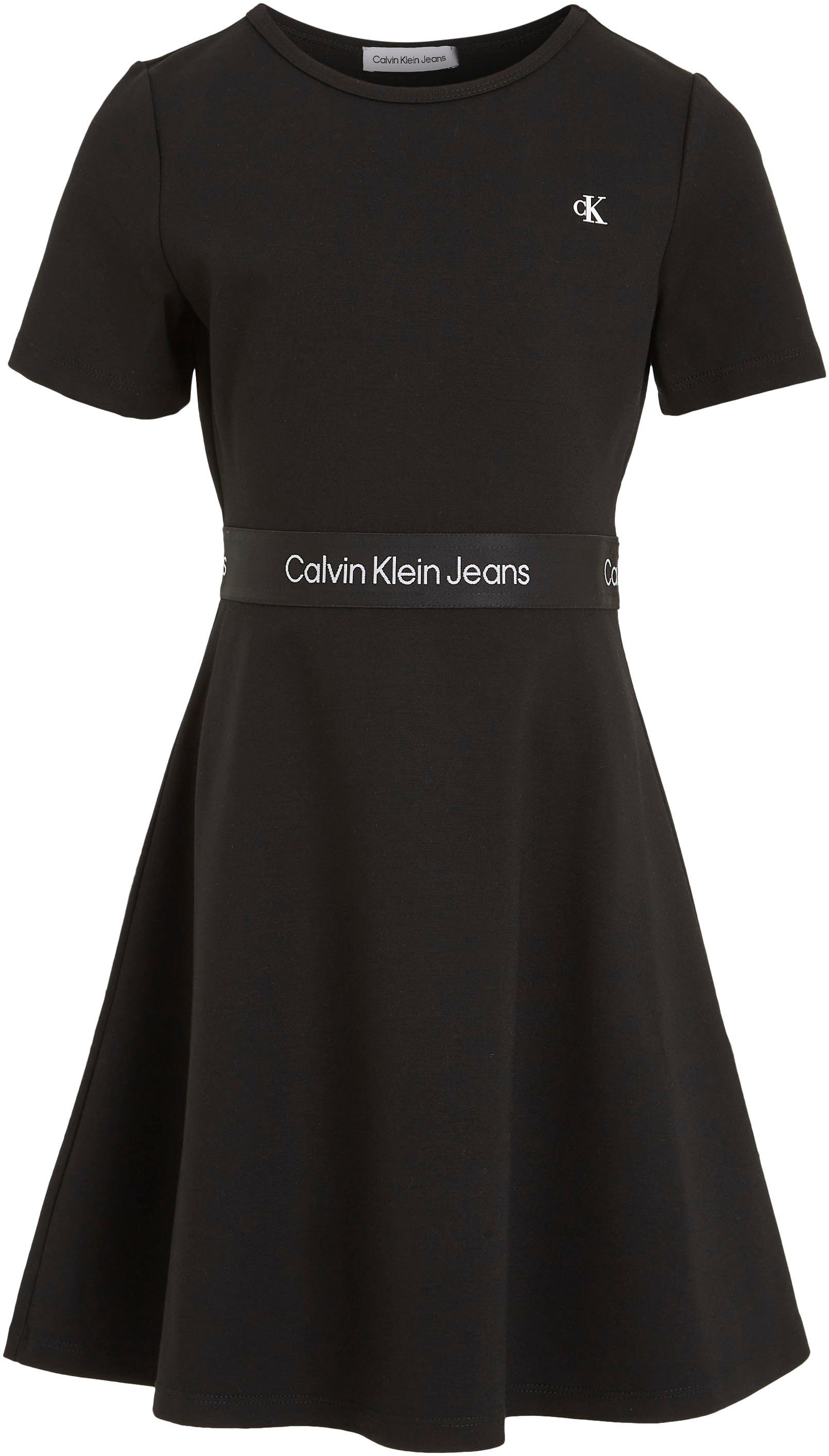 Calvin Klein Skaterjurk PUNTO TAPE SS DRESS