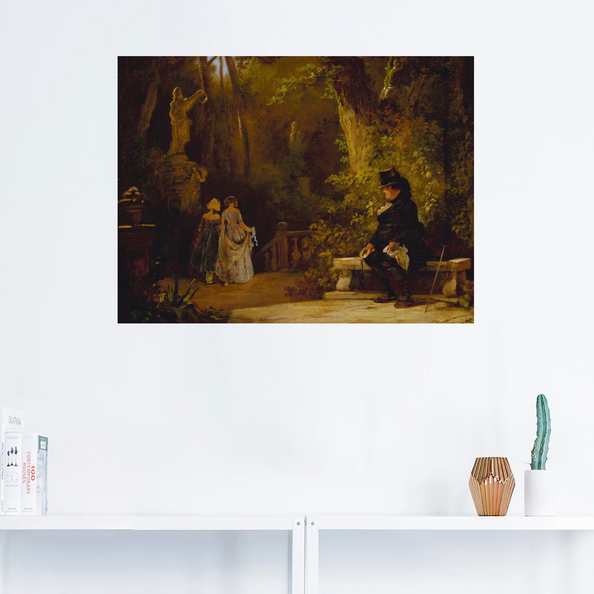 Artland Artprint De weduwnaar. Ca. 1860 als artprint op linnen, muursticker of poster in verschillende maten