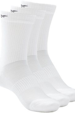 reebok functionele sokken active foundation mid-crew socks – 3-pack (3 paar) wit