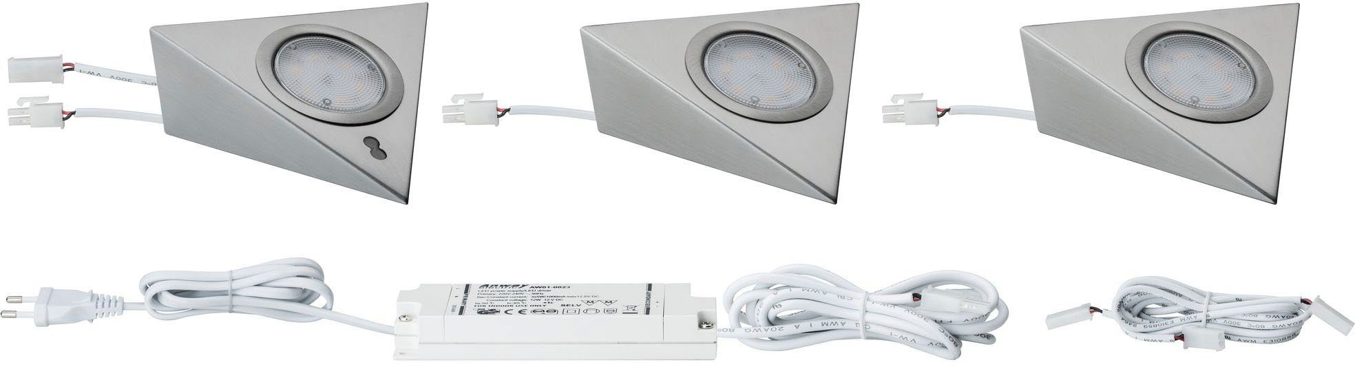 Paulmann Verlichting voor onderkast Meubel Opbouwlamp LED met nabijheidssensor incl. LED-module 3x2,8W (1 stuk)