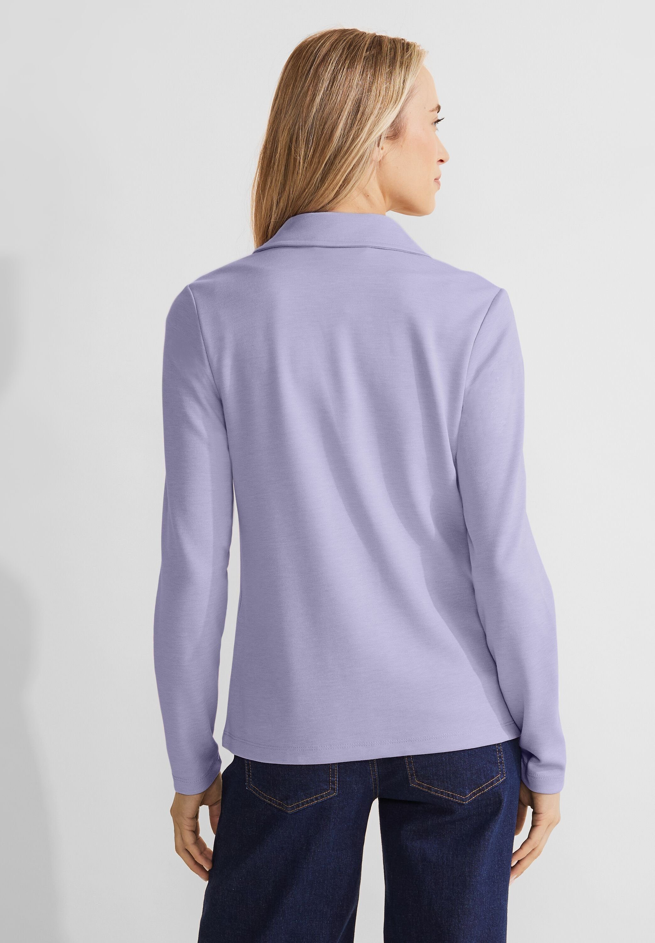 STREET ONE Korte blazer in gemêleerde look