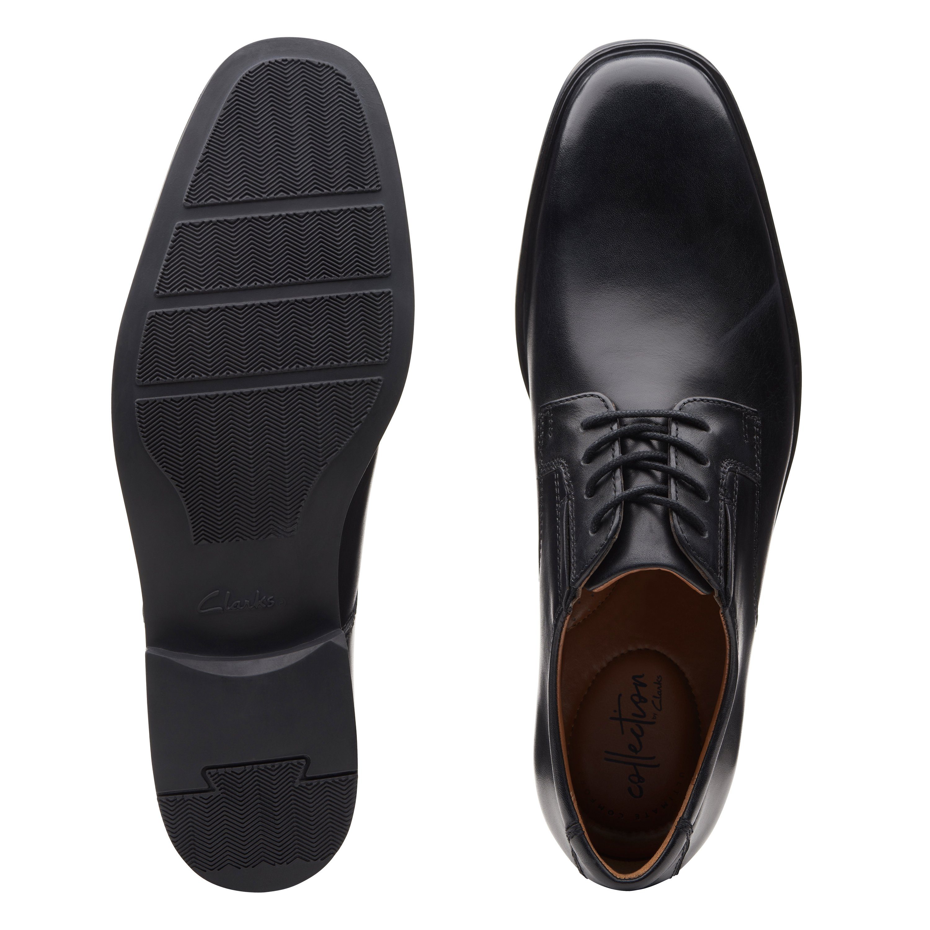 Clarks Veterschoenen Tilden Plain Vrijetijdsschoen, lage schoen, veterschoen met comfortabel voetbed