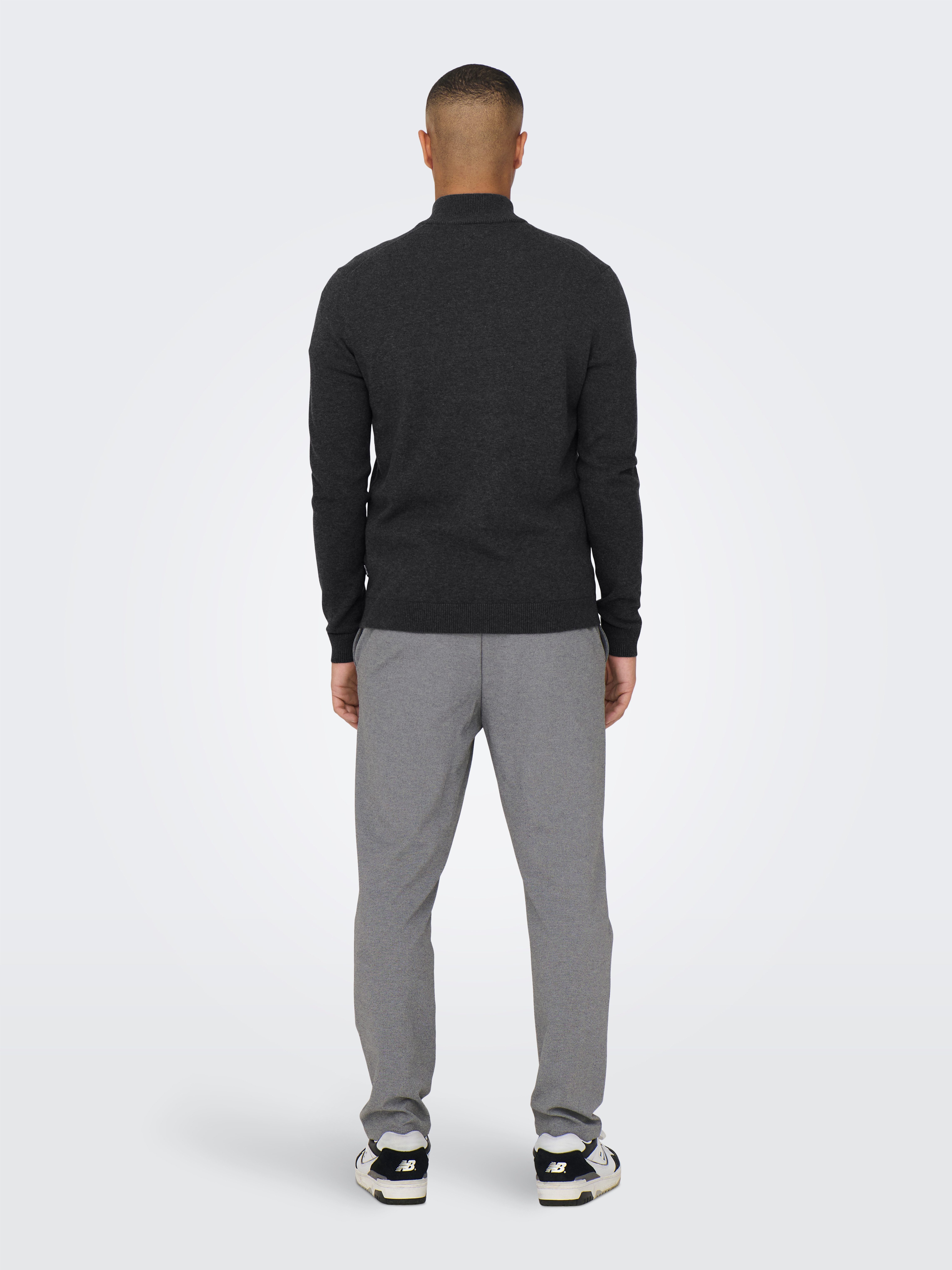 ONLY & SONS Gebreide trui ONSALEX REG 12 HALF ZIP KNIT