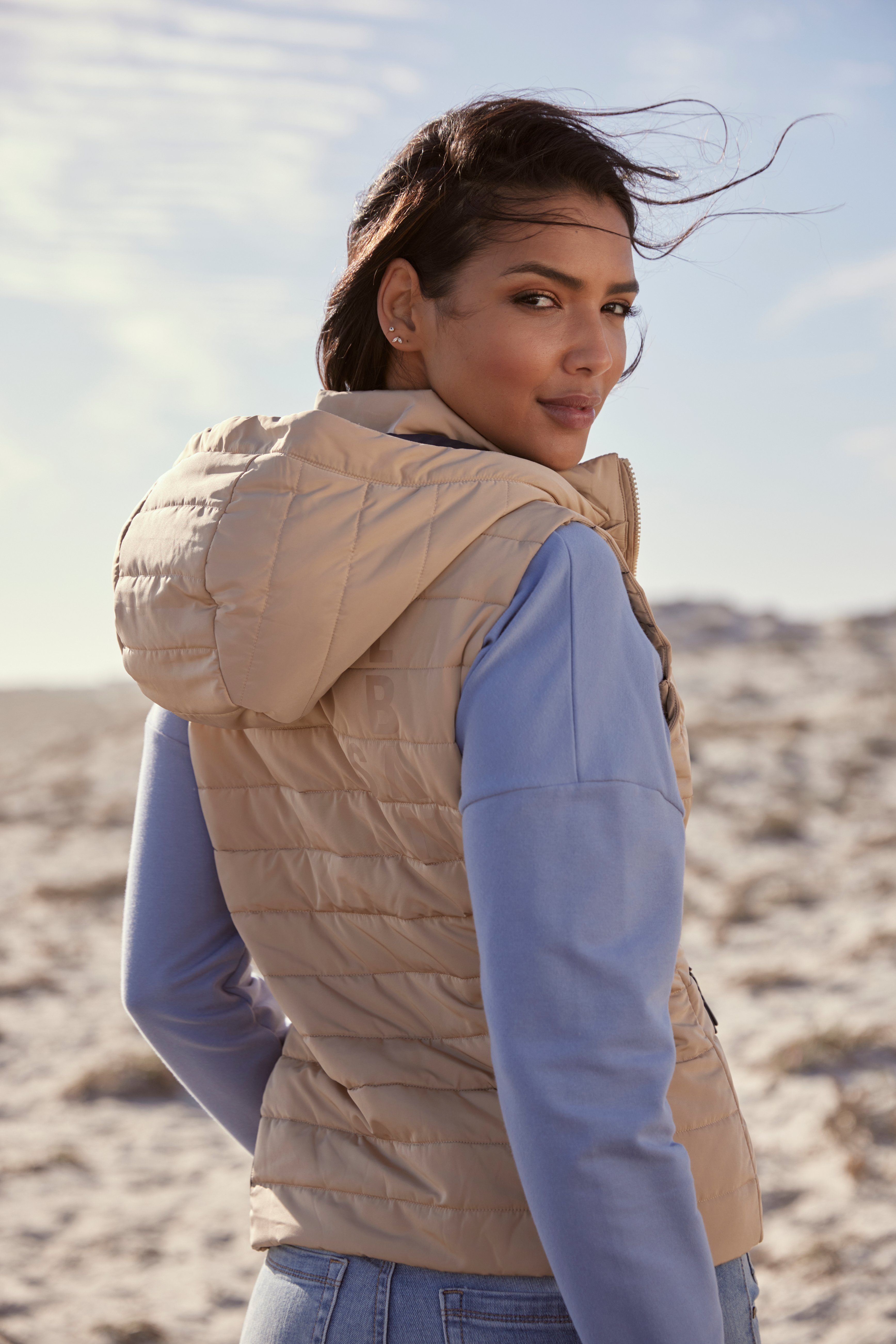 Elbsand Bodywarmer met afneembare capuchon