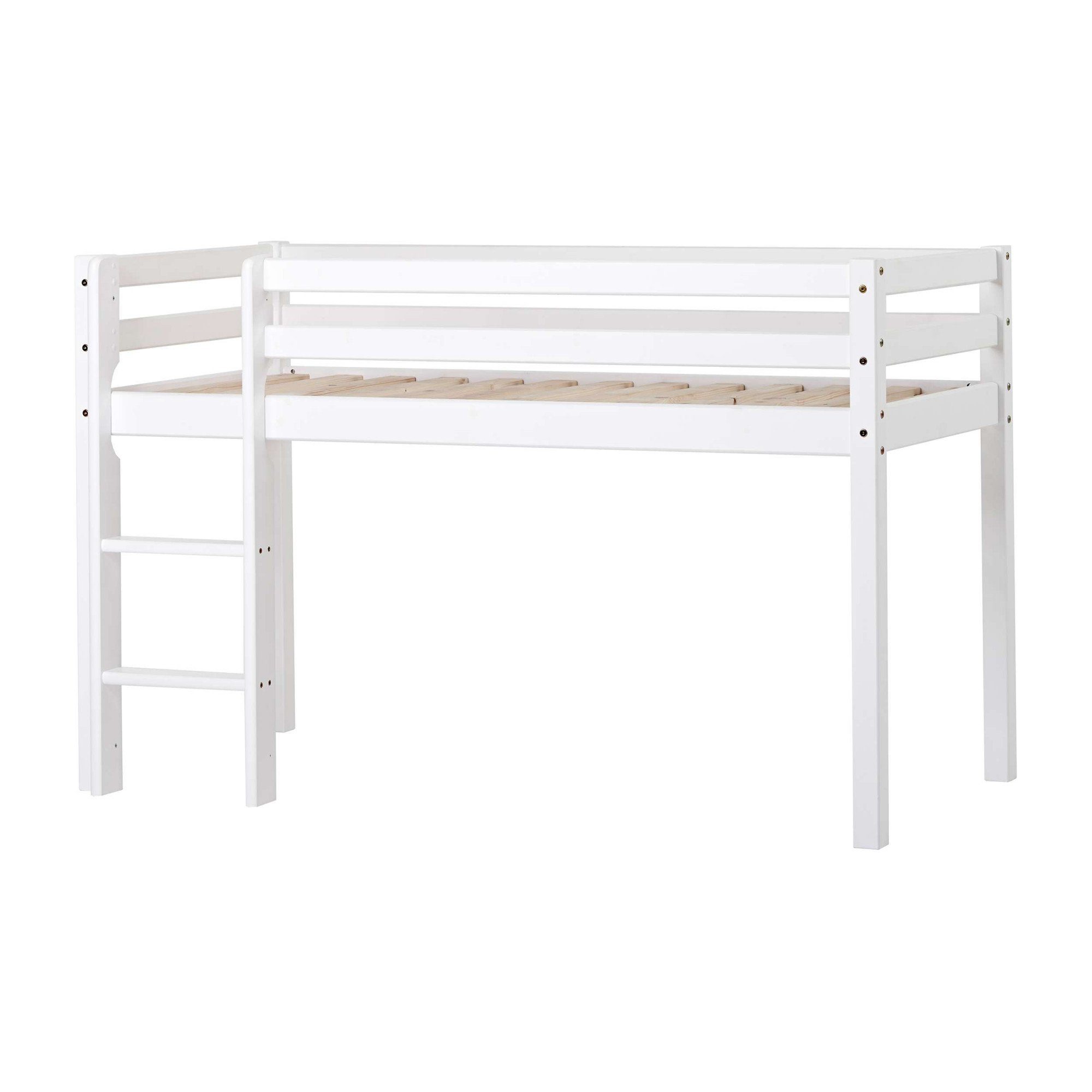 Hoppekids Hoogslaper ECO Dream, kinderbed, speelbed, halfhoog bed van massief hout
