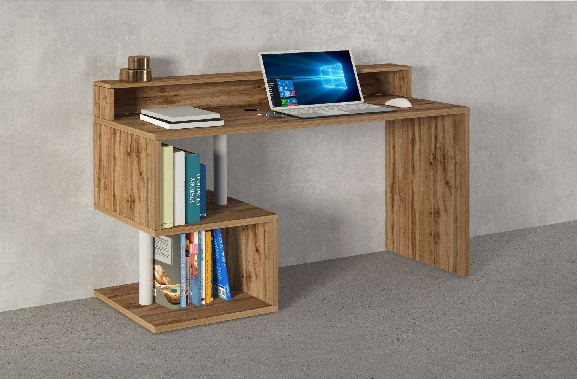 INOSIGN Bureau Essence, modern ontwerp in verschillende breedtes, met en zonder monitorsteun, gemaakt in italië