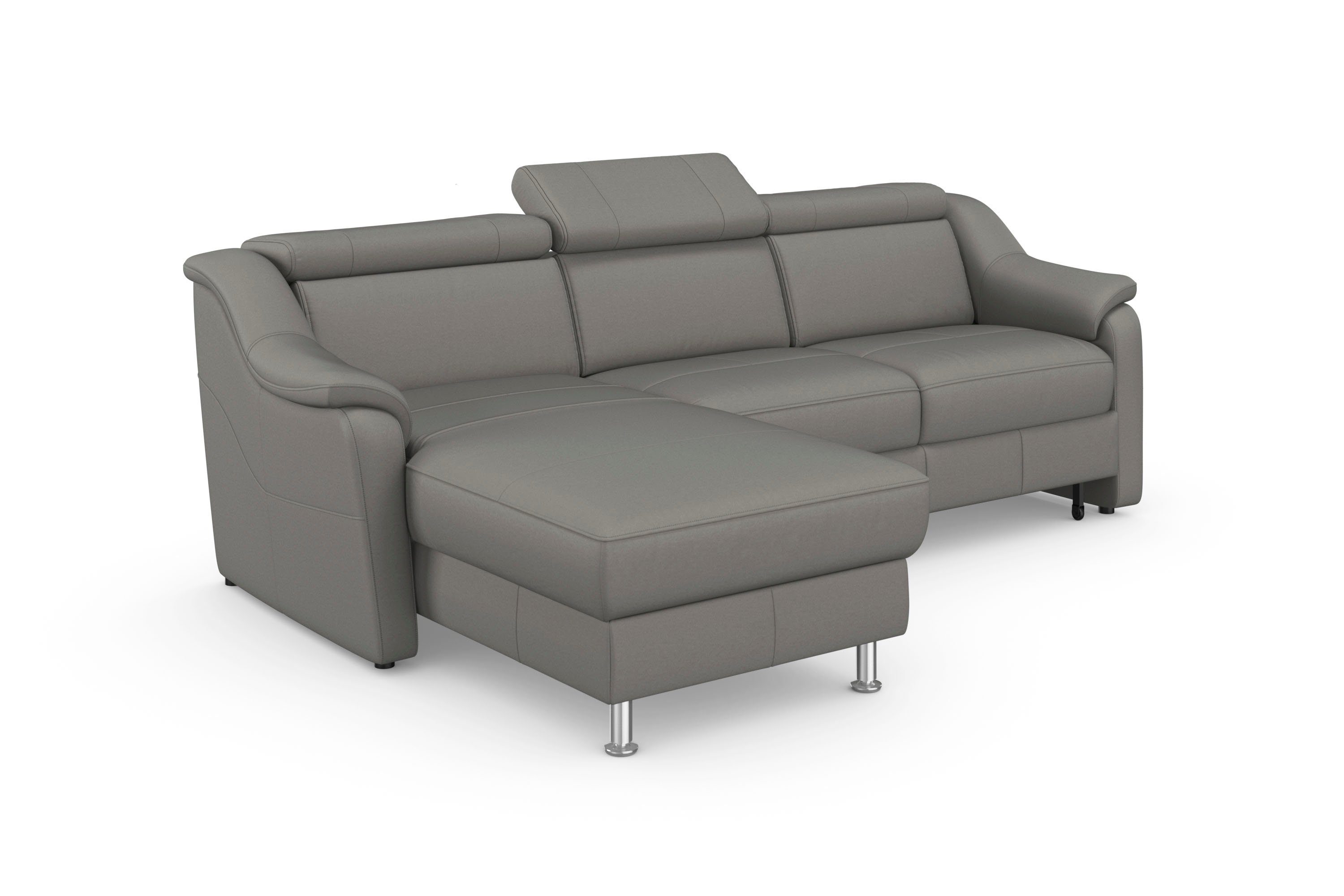 sit&more Hoekbank Freetown L-vorm met verstelbare hoofdsteun en comfortabele binnenvering