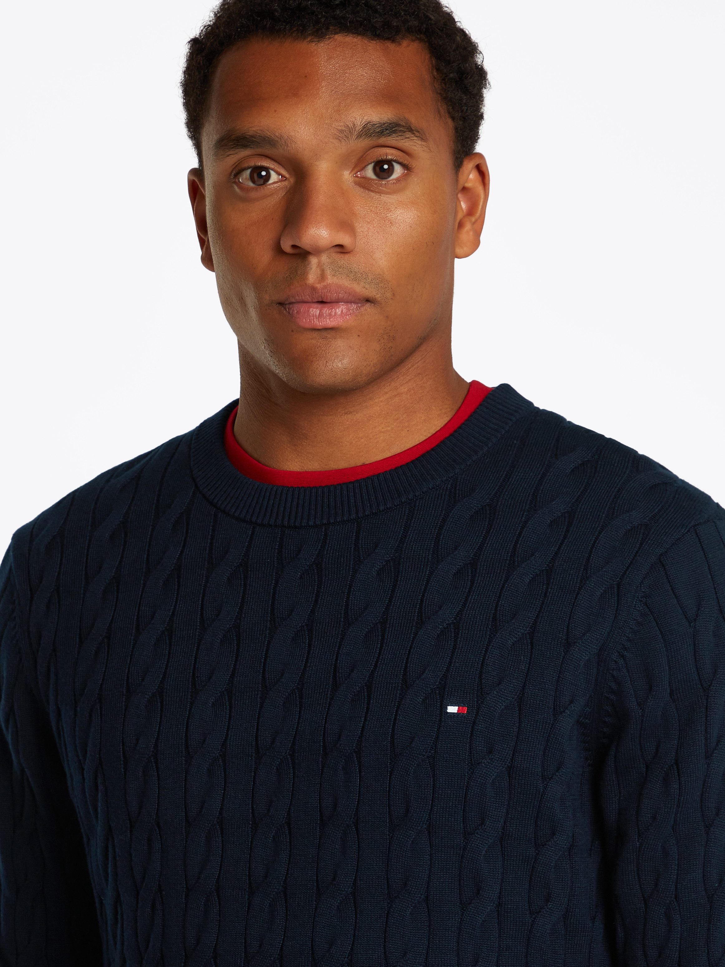 Tommy Hilfiger Gebreide trui CLASSIC CABLE CREW NECK