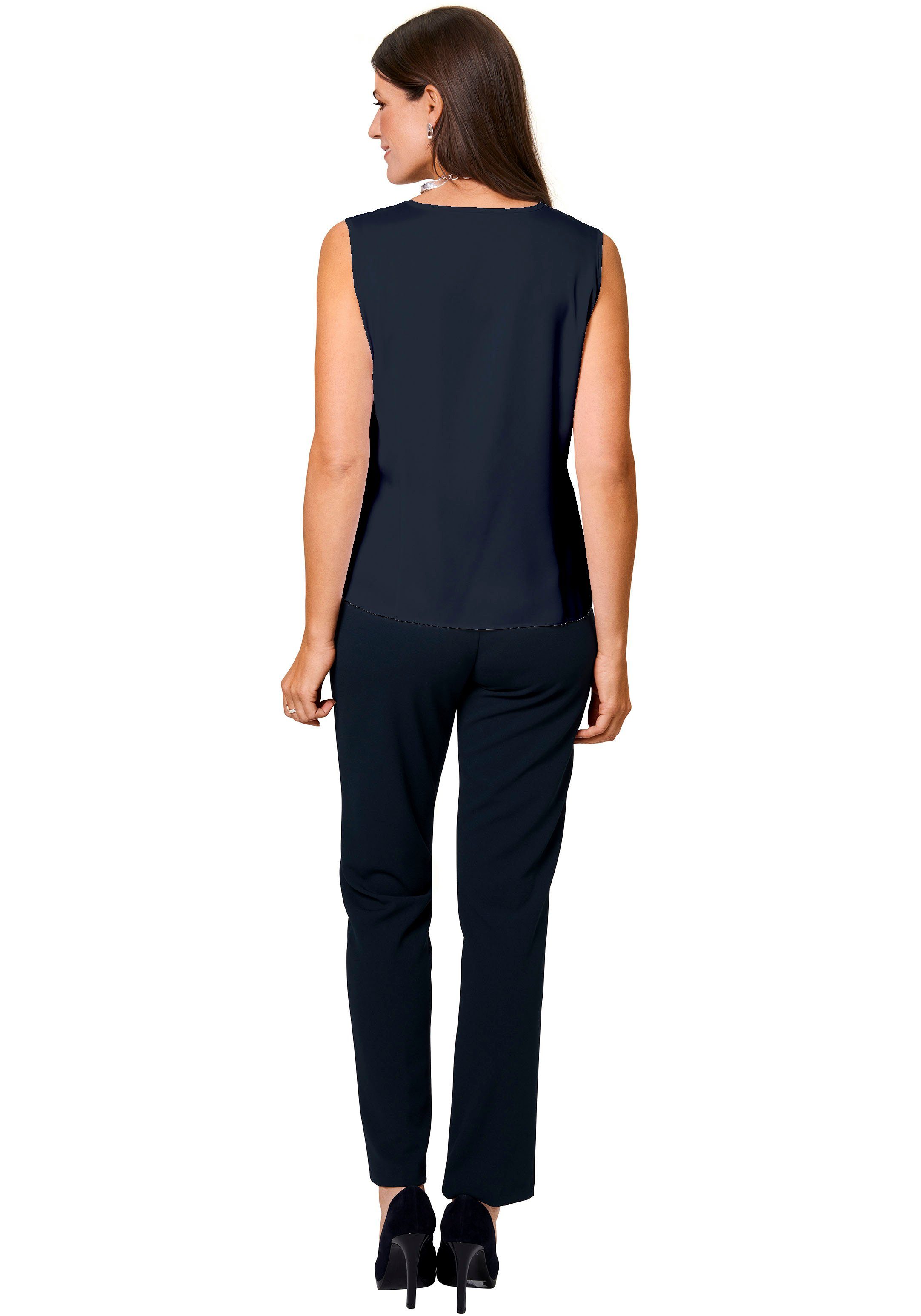 HERMANN LANGE Collection Tanktop Shine met stijlvolle splitjes
