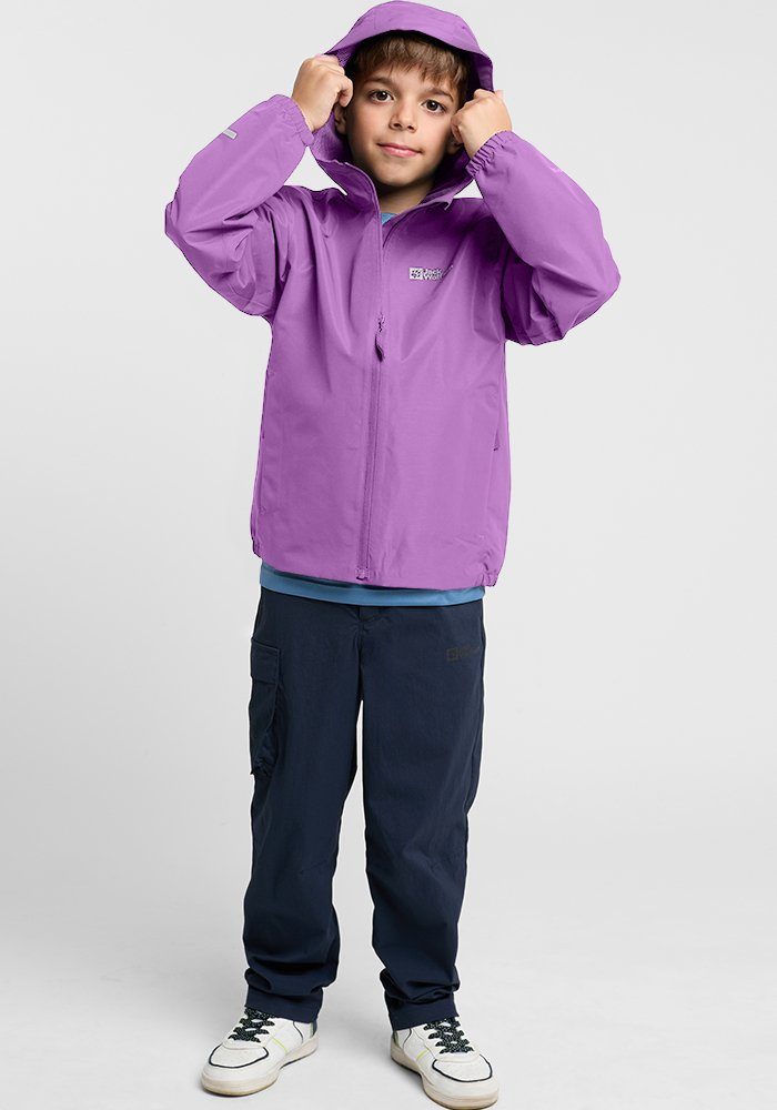 Jack Wolfskin Outdoorjack FLAZE JACKET K kinderen jassen maat 164 paars