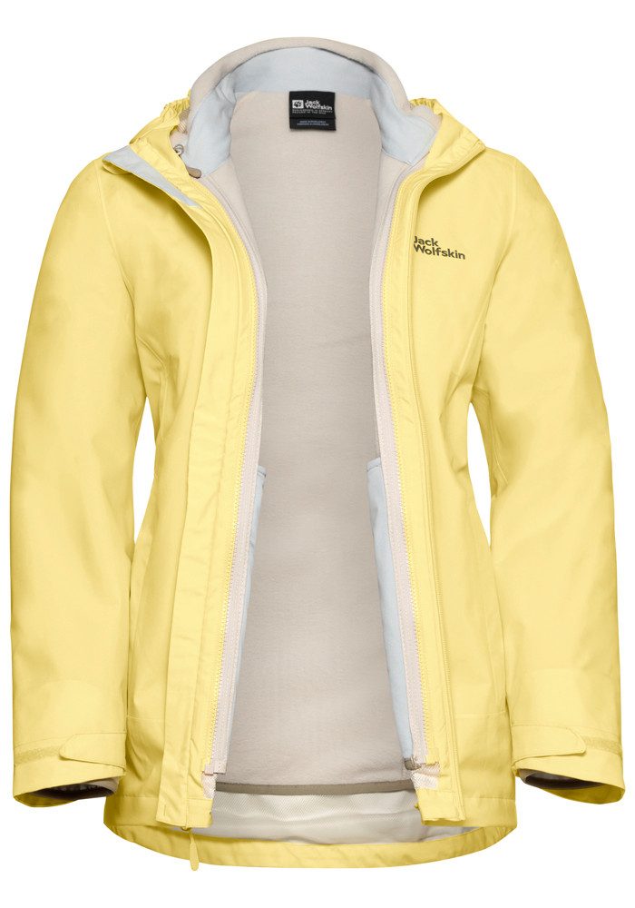Jack Wolfskin Functioneel 3-in-1-jack MOONRISE 3IN1 JKT W (2-delig)