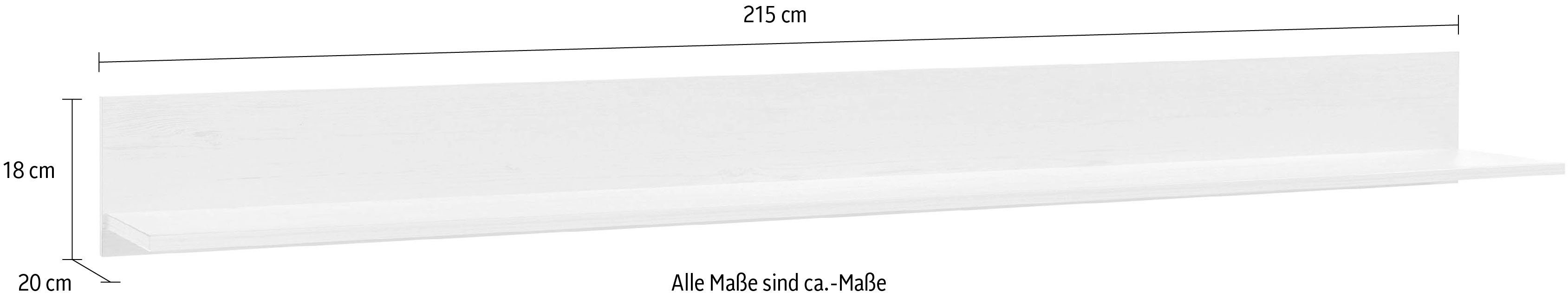 Home affaire Wandplank Orlando Breedte ca. 215 cm
