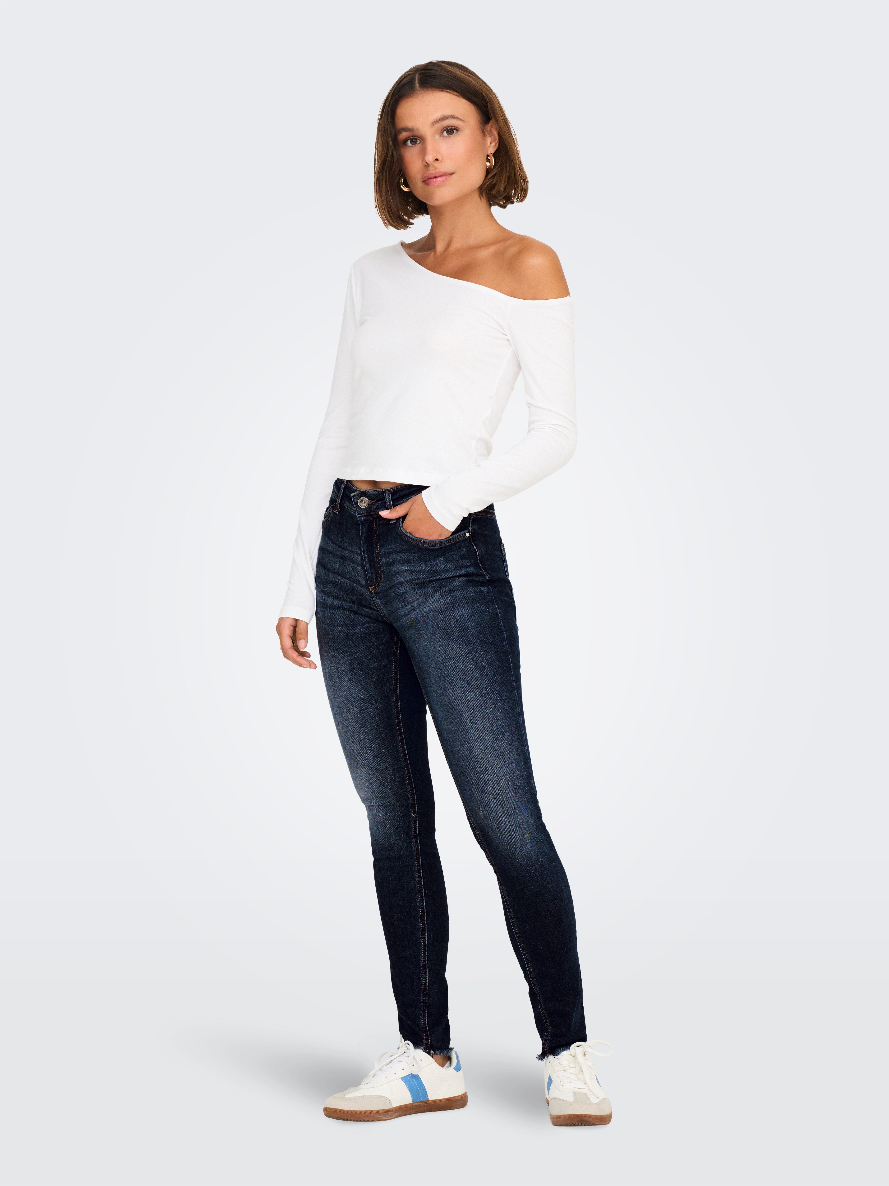 Only Skinny fit jeans ONLBLUSH MID SK ANKLE RW DNM DOT245 NOOS