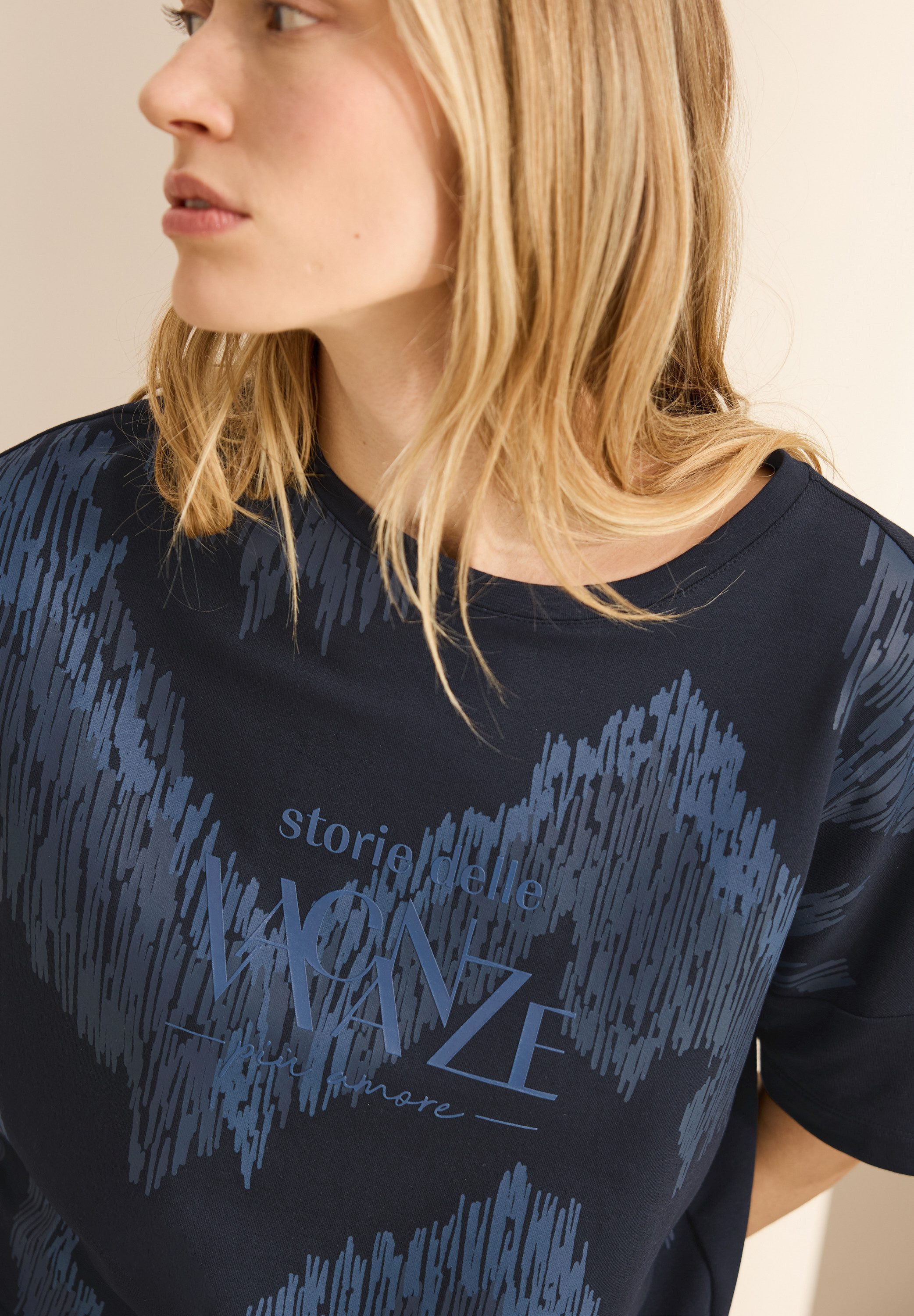Cecil Shirt met print met tekst