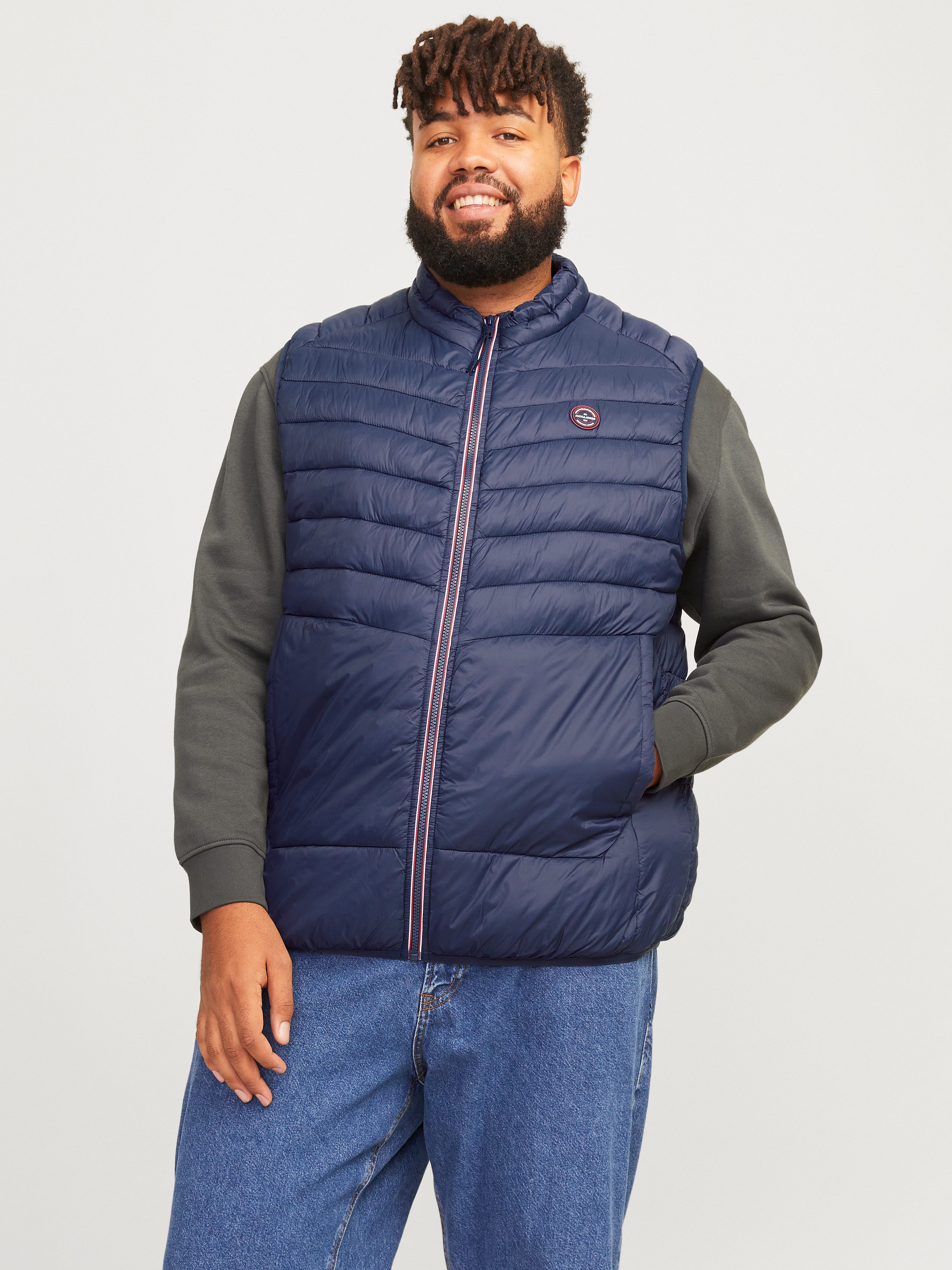 Jack & Jones PlusSize Korte bodywarmer JJESPRINT BODYWARMER COLLAR NOOS PLS