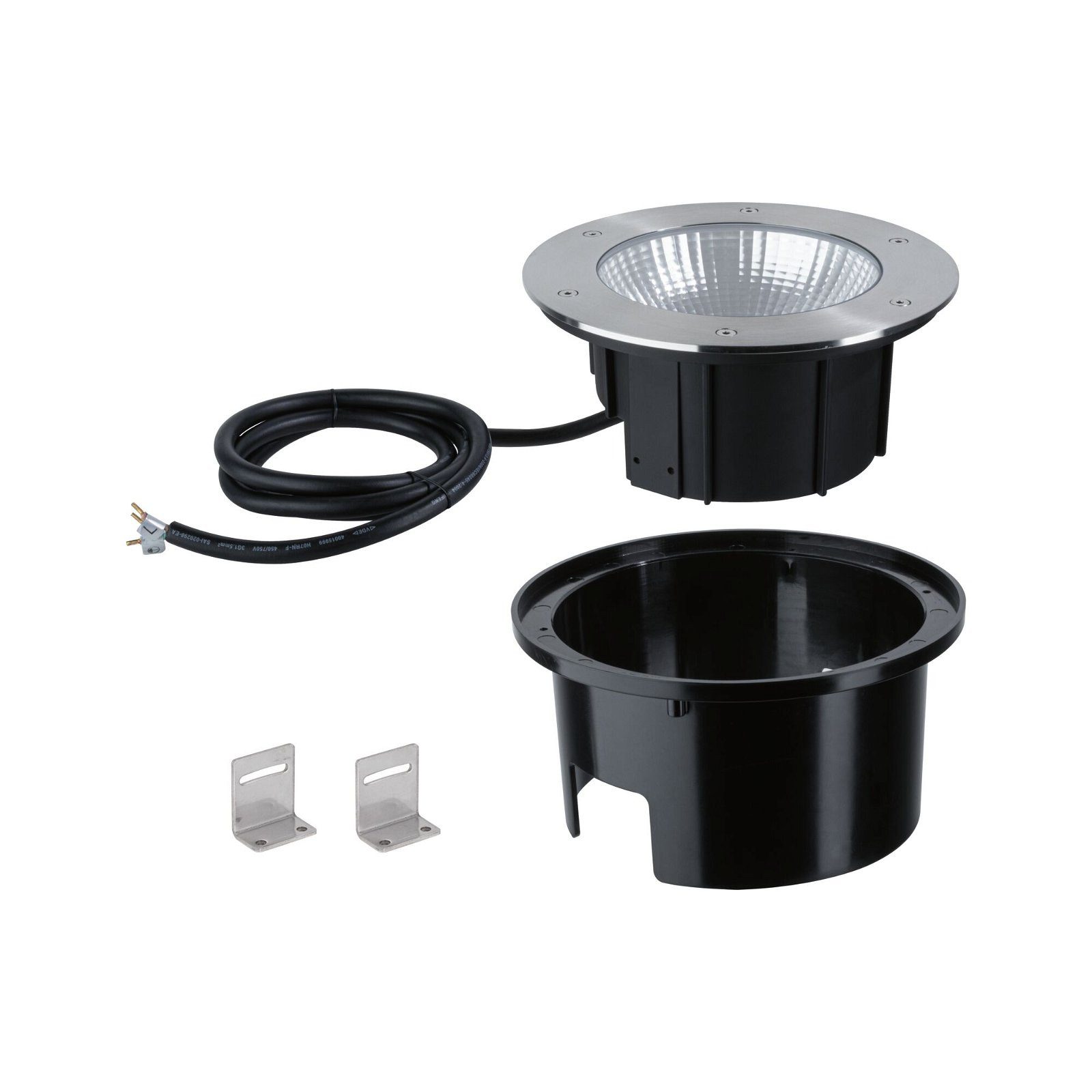 Paulmann Ledinbouwlamp Durea IP67 rond 213mm 3000K 12,5W 870lm 230V roestvrij staal metaal (1 stuk)