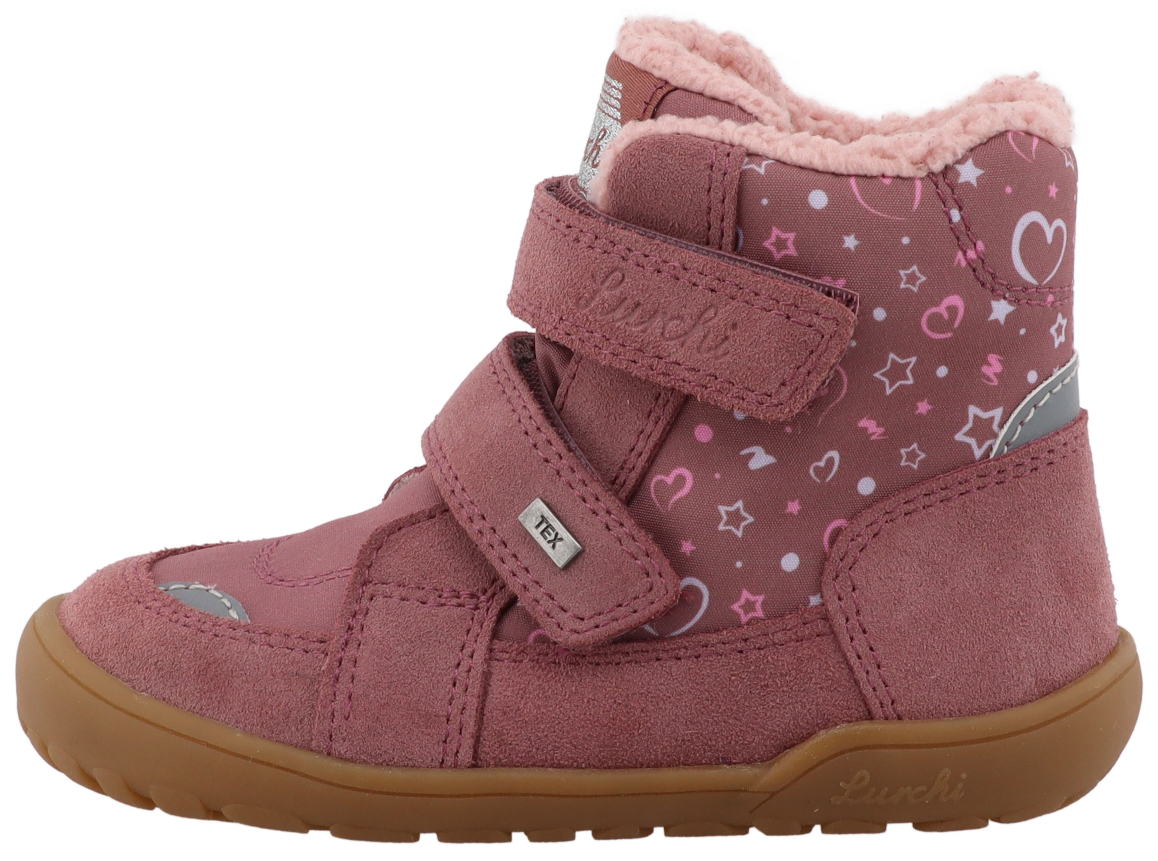 Lurchi Barefootschoenen Jilly Barefoot TEX Klittenbandschoenen met warme voering, maat sjabloon te downloaden