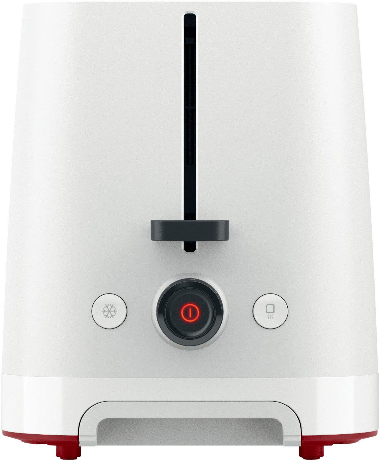 BOSCH Toaster MyMoment TAT3M121 afneembare opzet voor broodjes, ontdooi-functie, brood centreren, auto off