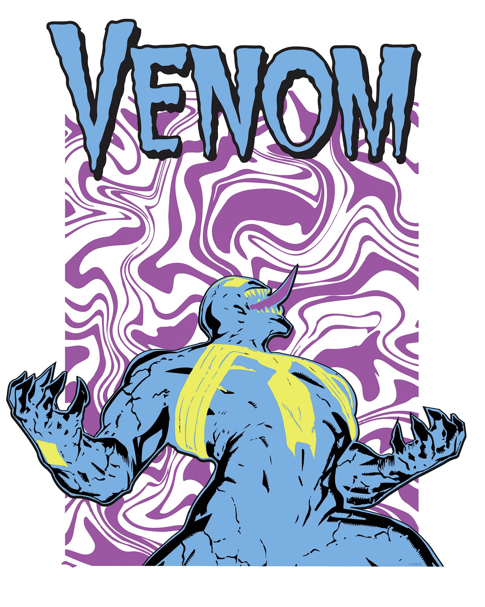 Komar Artprint Marvel Venom Colourful Scream 40 x 60 cm (breedte x hoogte) - kinderkamer, decoratie (1 stuk)