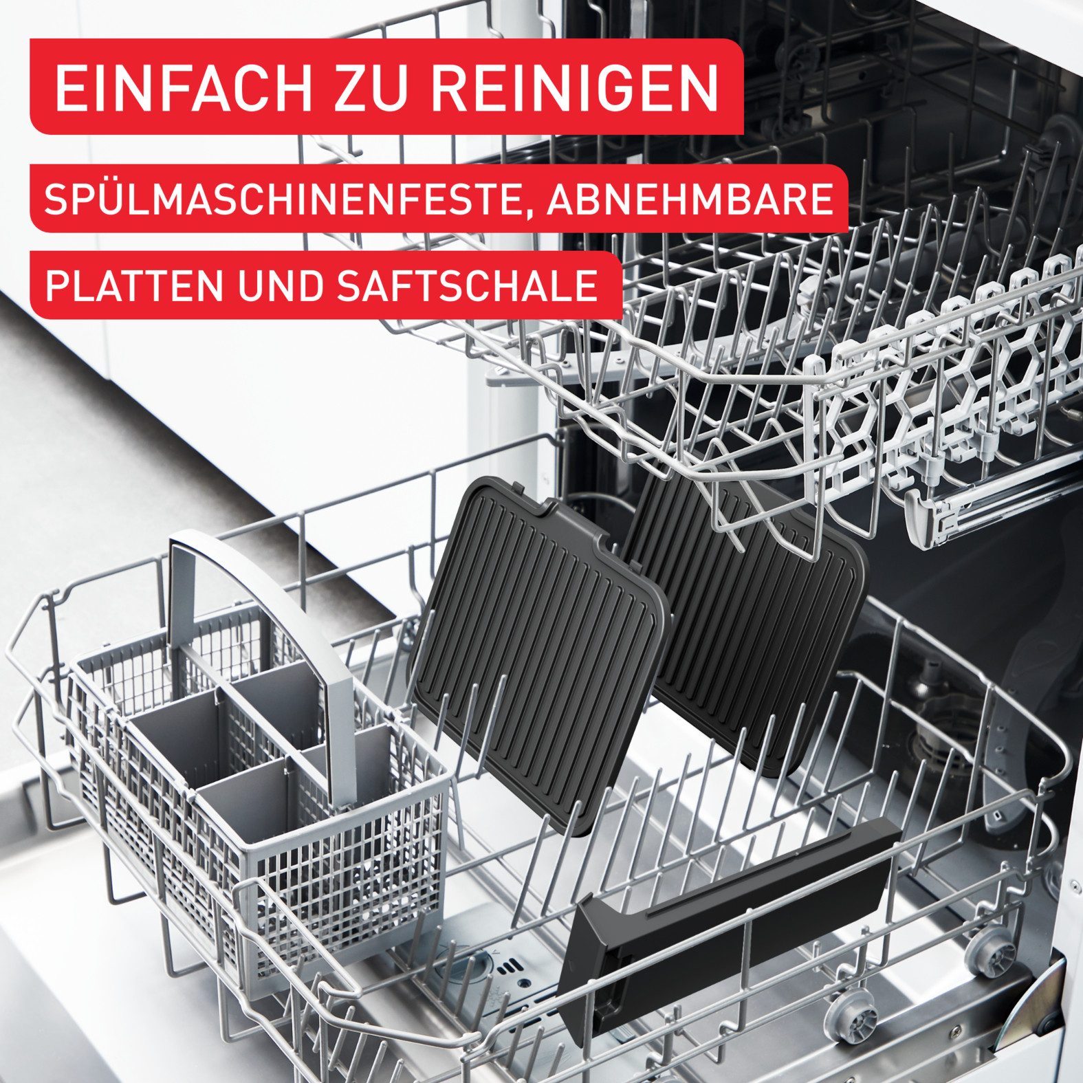 Tefal Contactgrill SuperGrill 3in1, Kontaktgrill, Barbeque-, Ofenposition, 3 Temperaturen