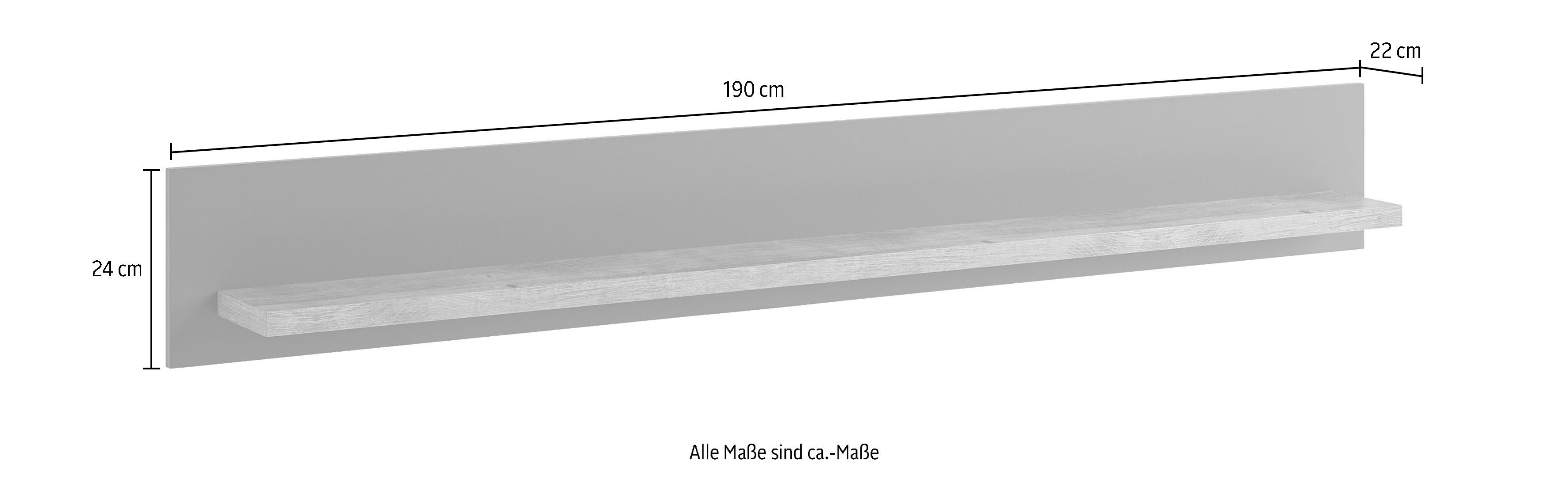 set one by Musterring Wandrek Lancaster Breedte 150 of 180 cm, plank van eikenhout