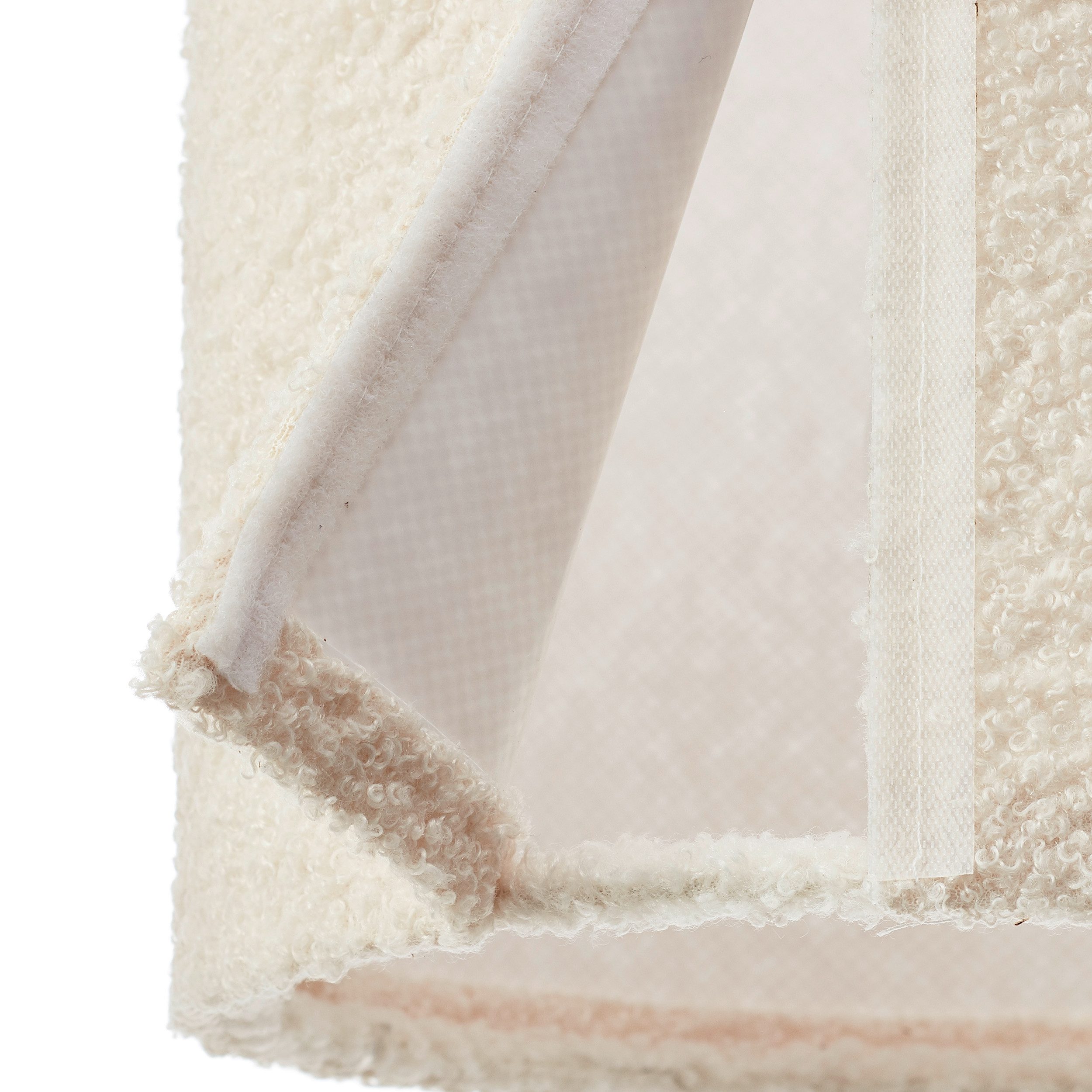 Brilliant Leuchten Hanglamp Teddy zachte teddy stof, 150 x 35 cm, e27, inkortbaar, textiel, beige