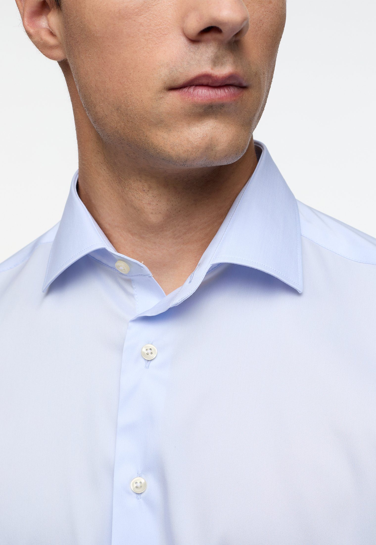 Eterna Overhemd met lange mouwen Slim fit EASY IRON (gemakkelijk te strijken)