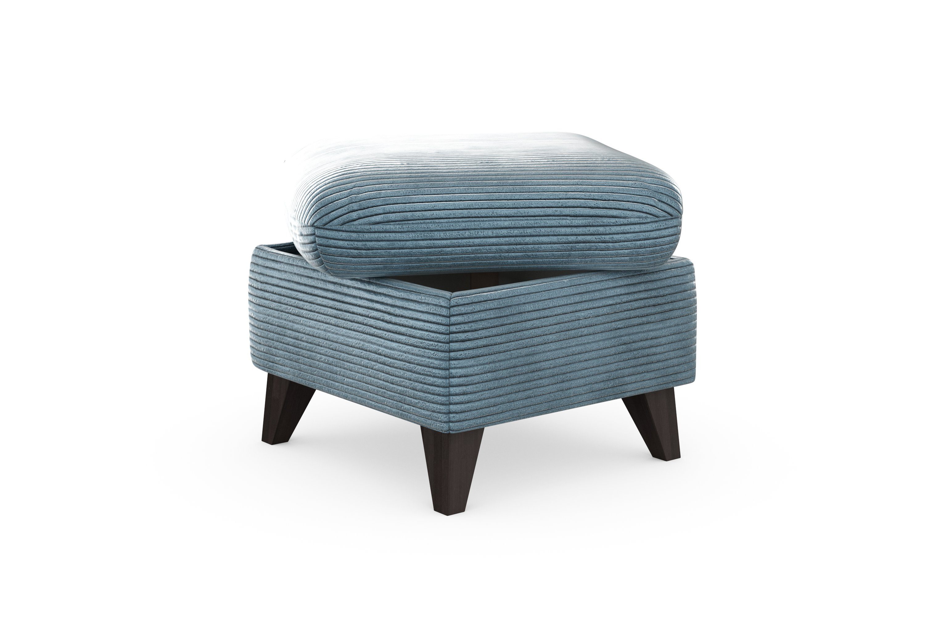 Home affaire Hocker Trelleborg Cord-bekleding, met opbergvak, inclusief binnenveringsinterieur