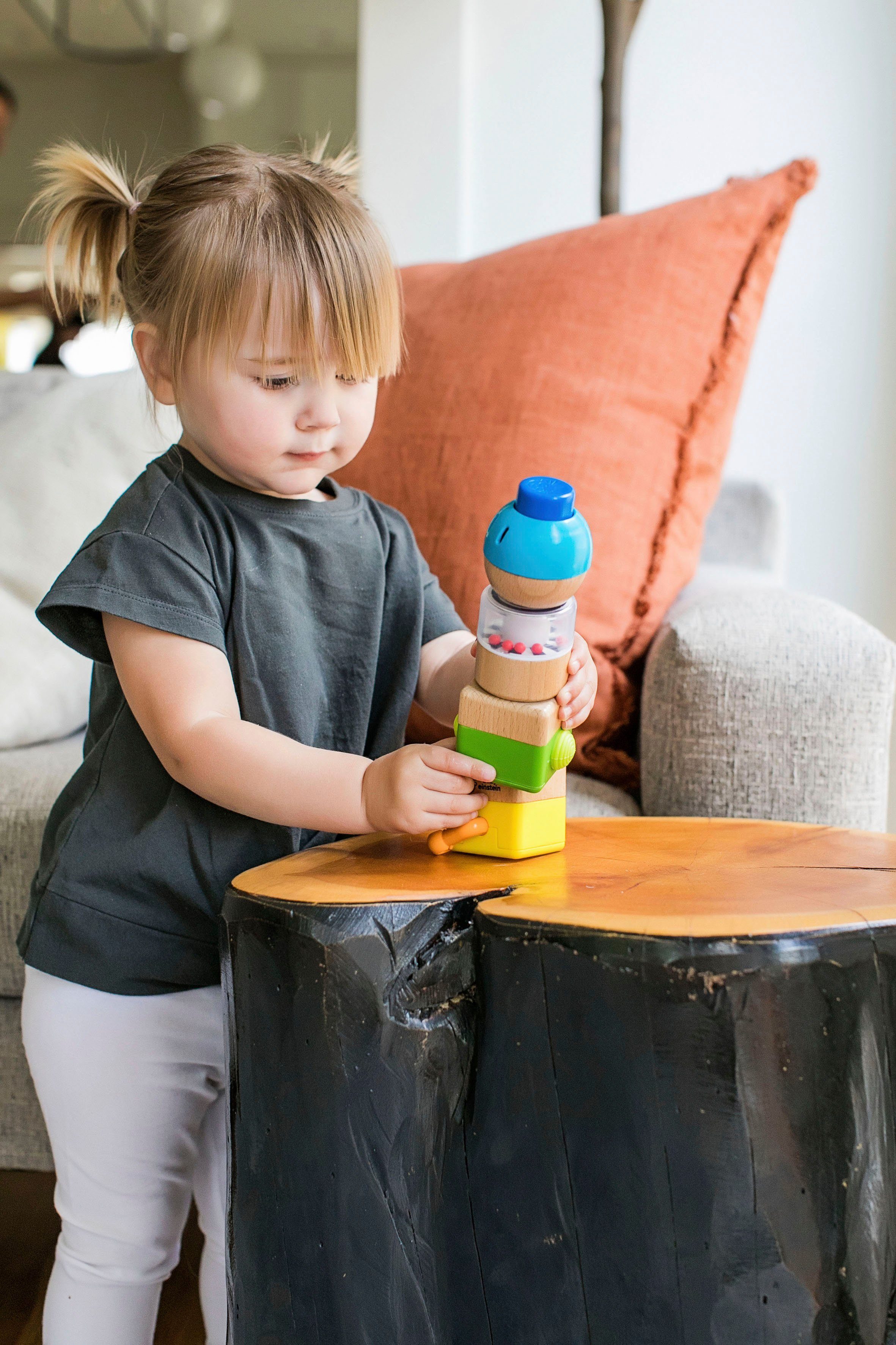 Hape Speelgoedblokken Baby Einstein , vier gekke bouwstenen (4-delig)