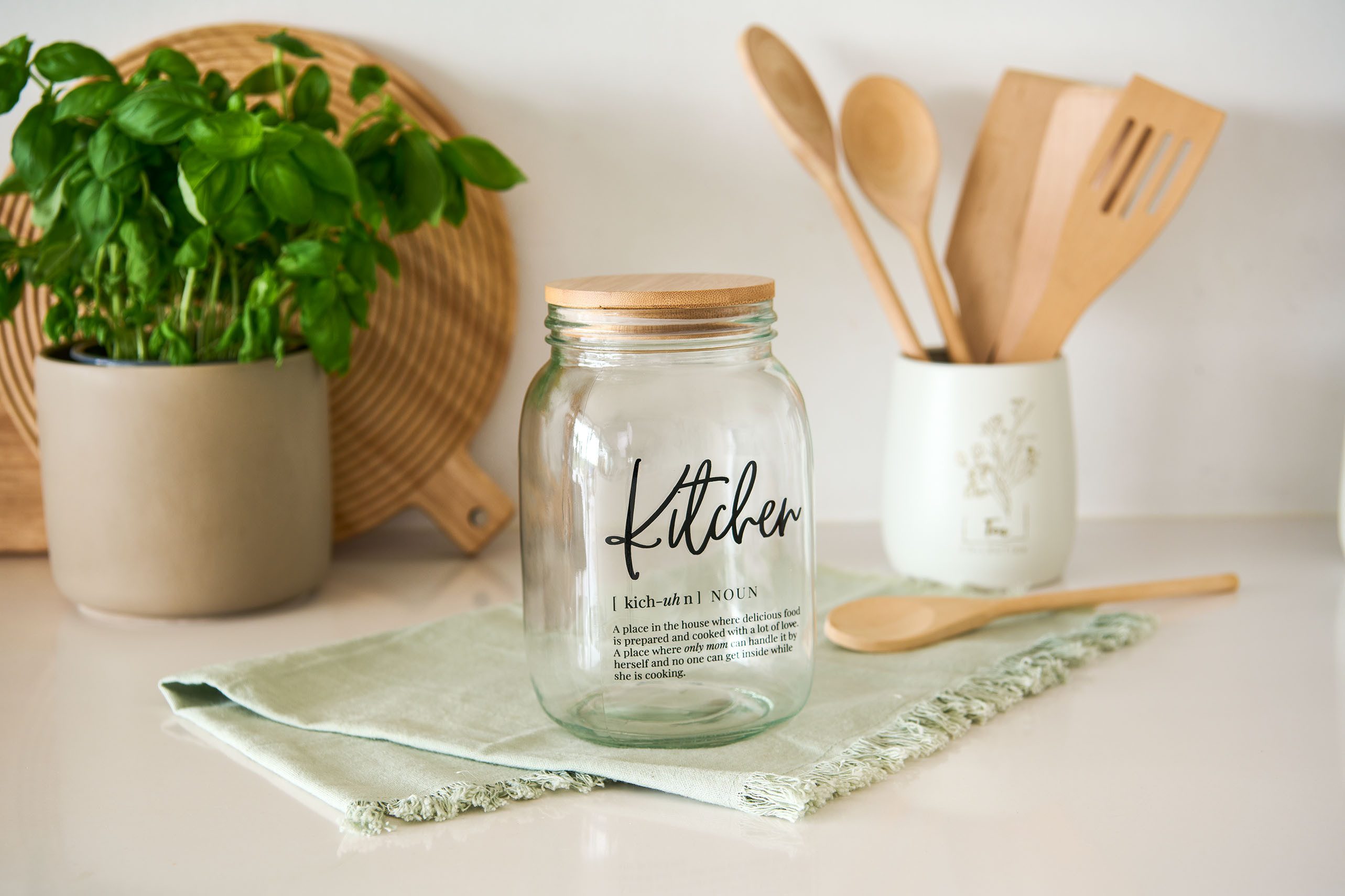 Zeller Present Glazen voorraadpot HOME & KITCHEN lucht-dicht afsluitbaar (set, 2-delig)
