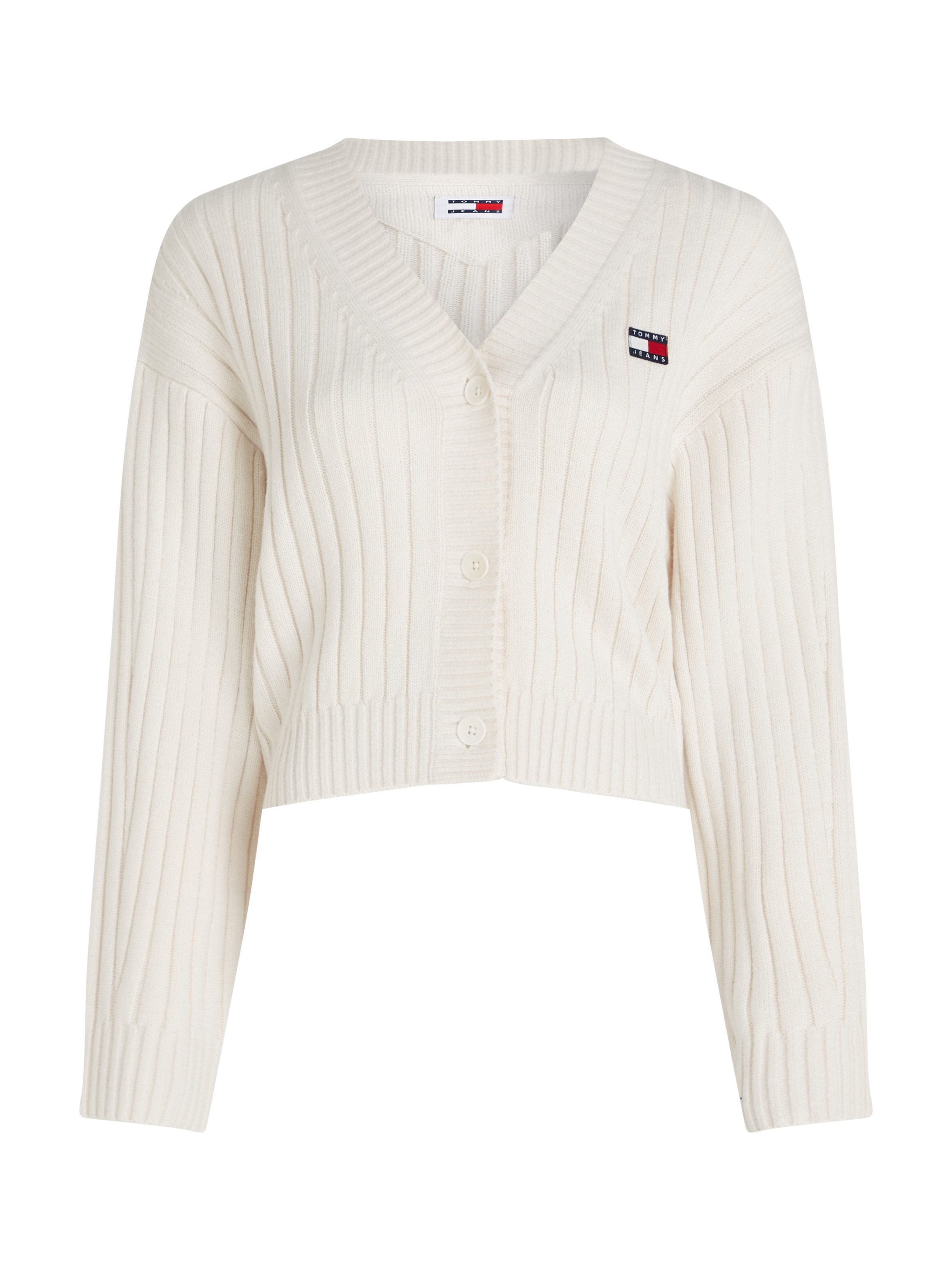 TOMMY JEANS Vest TJW BADGE V-NECK CARDIGAN EXT