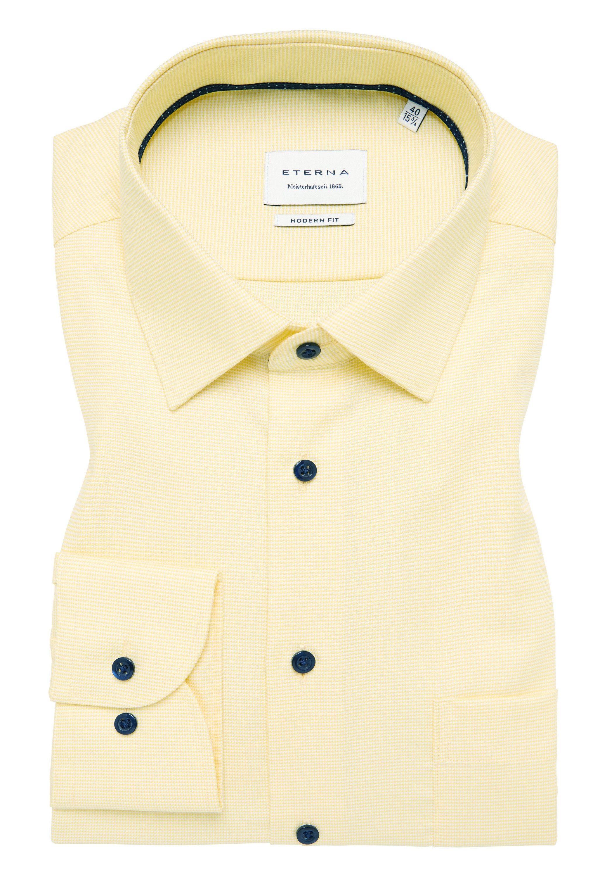 Eterna Overhemd met lange mouwen MODERN FIT NON IRON (strijkvrij)