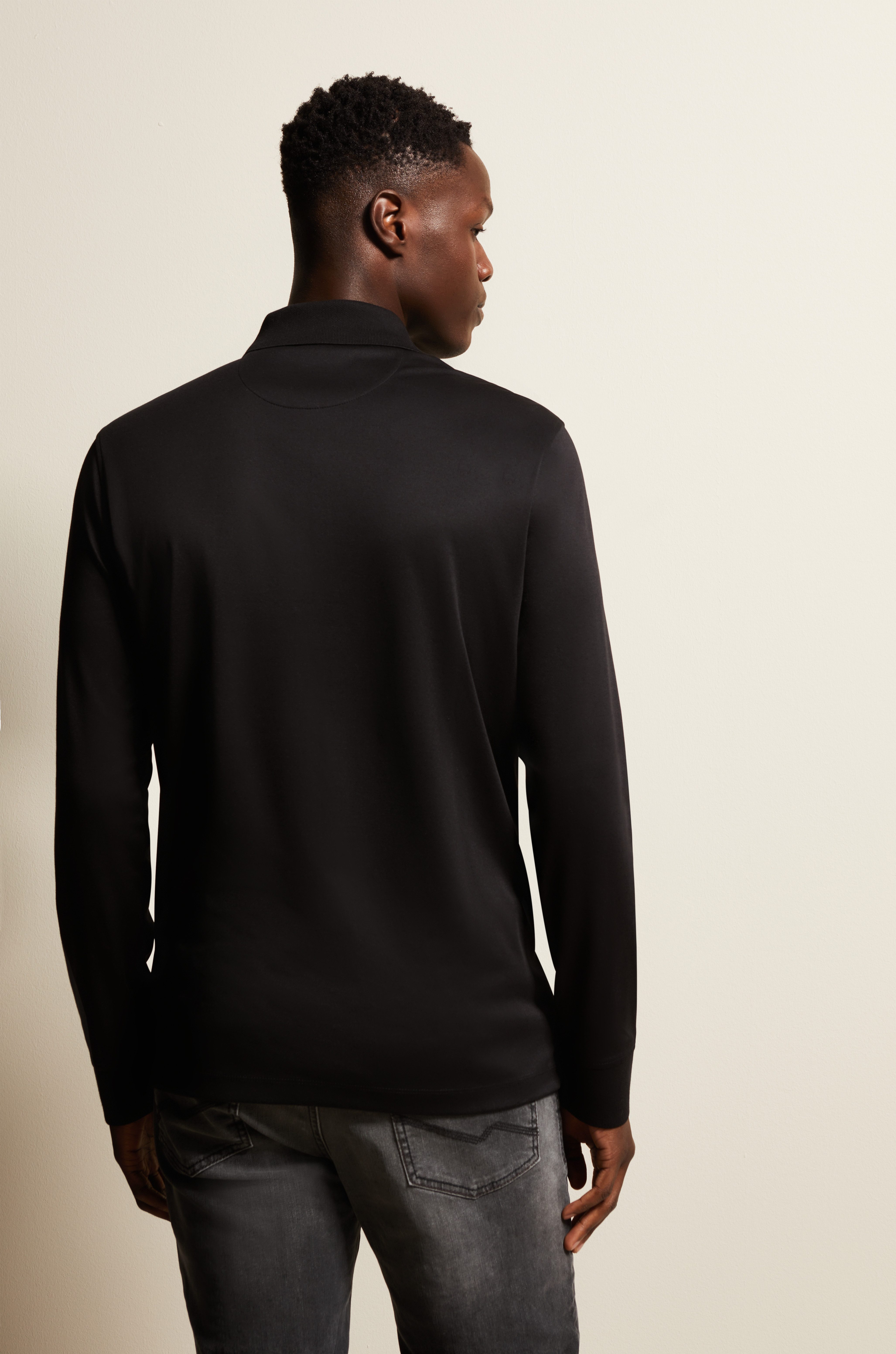 Bugatti Poloshirt met lange mouwen