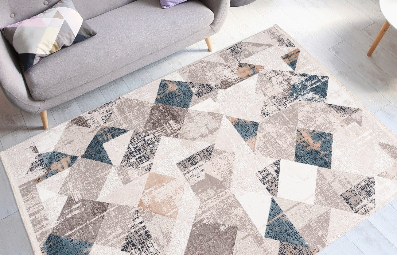 calo-deluxe Vloerkleed Miran 125 Vintage-design, met franje, woonkamer