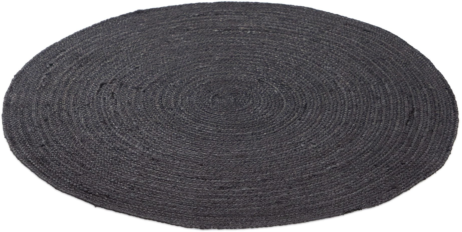 carpetfine Vloerkleed Nele jute-vloerkleed natuurmateriaal gevlochten tweezijdig te gebruiken kleed van 100% jute, in rond en ovaal, vele maten