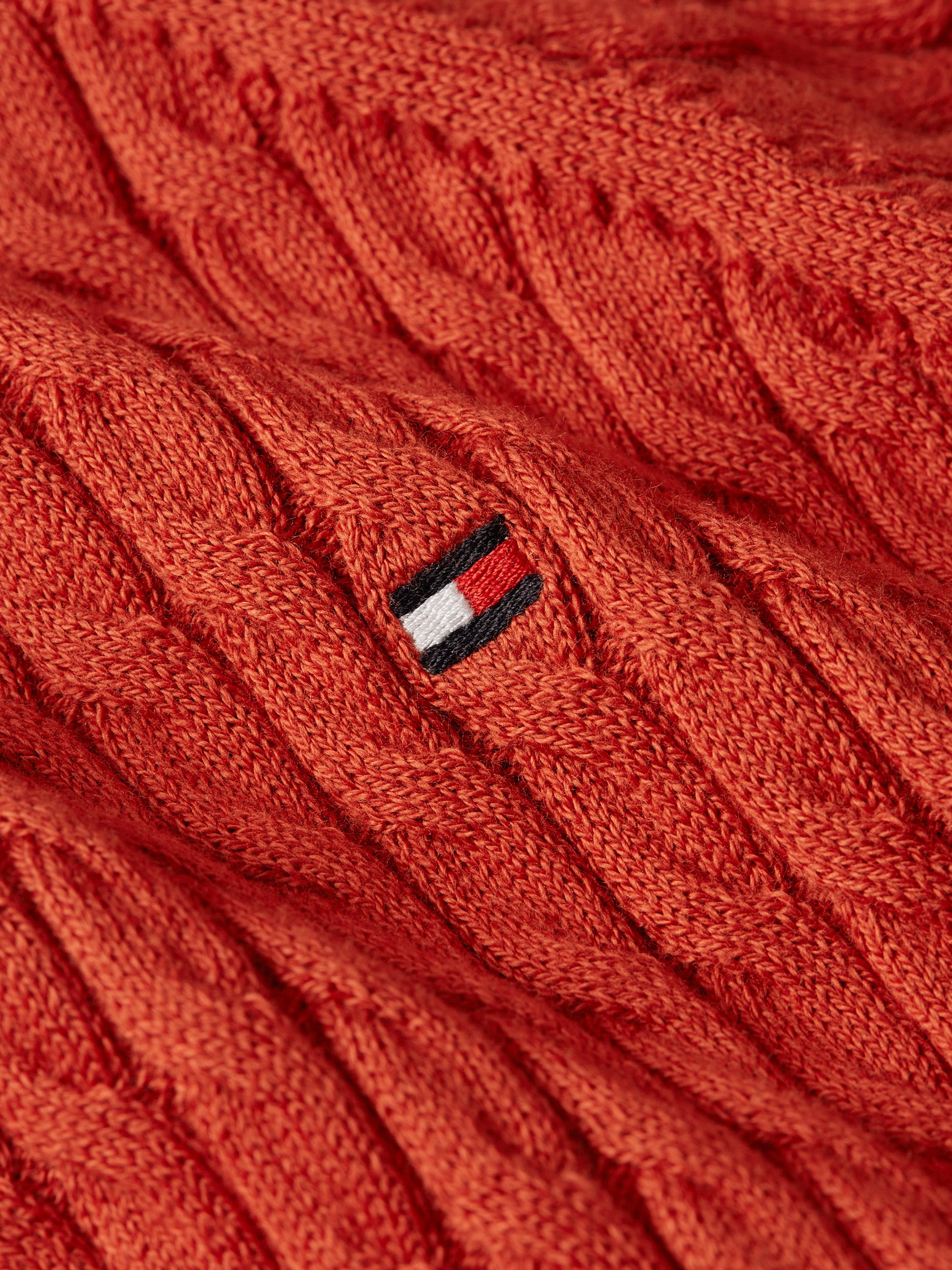 Tommy Hilfiger Trui met ronde hals CO CABLE C-NK SWEATER