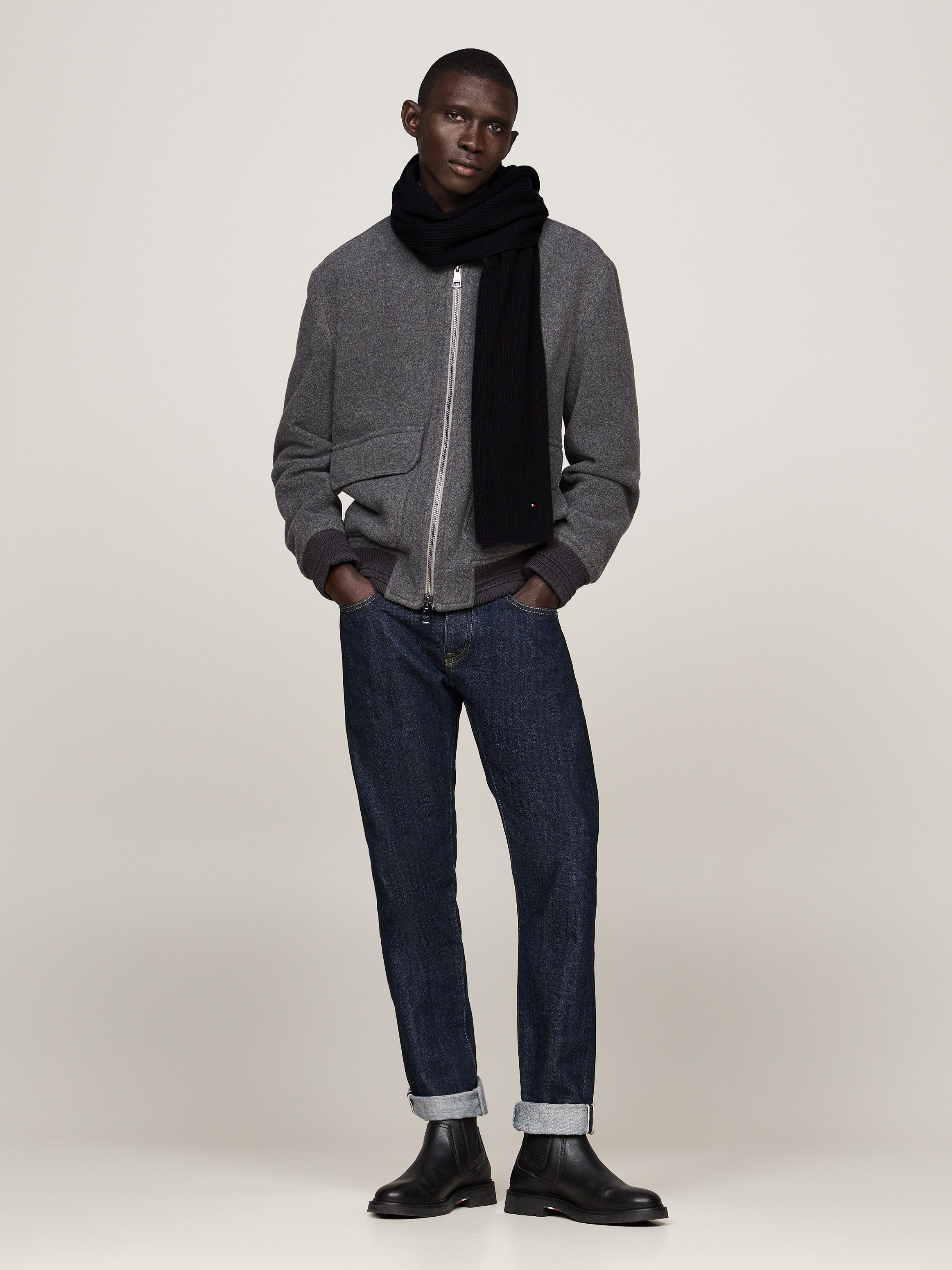 Tommy Hilfiger Gebreide sjaal TH FLAG PIMA COTTON CASH SCARF