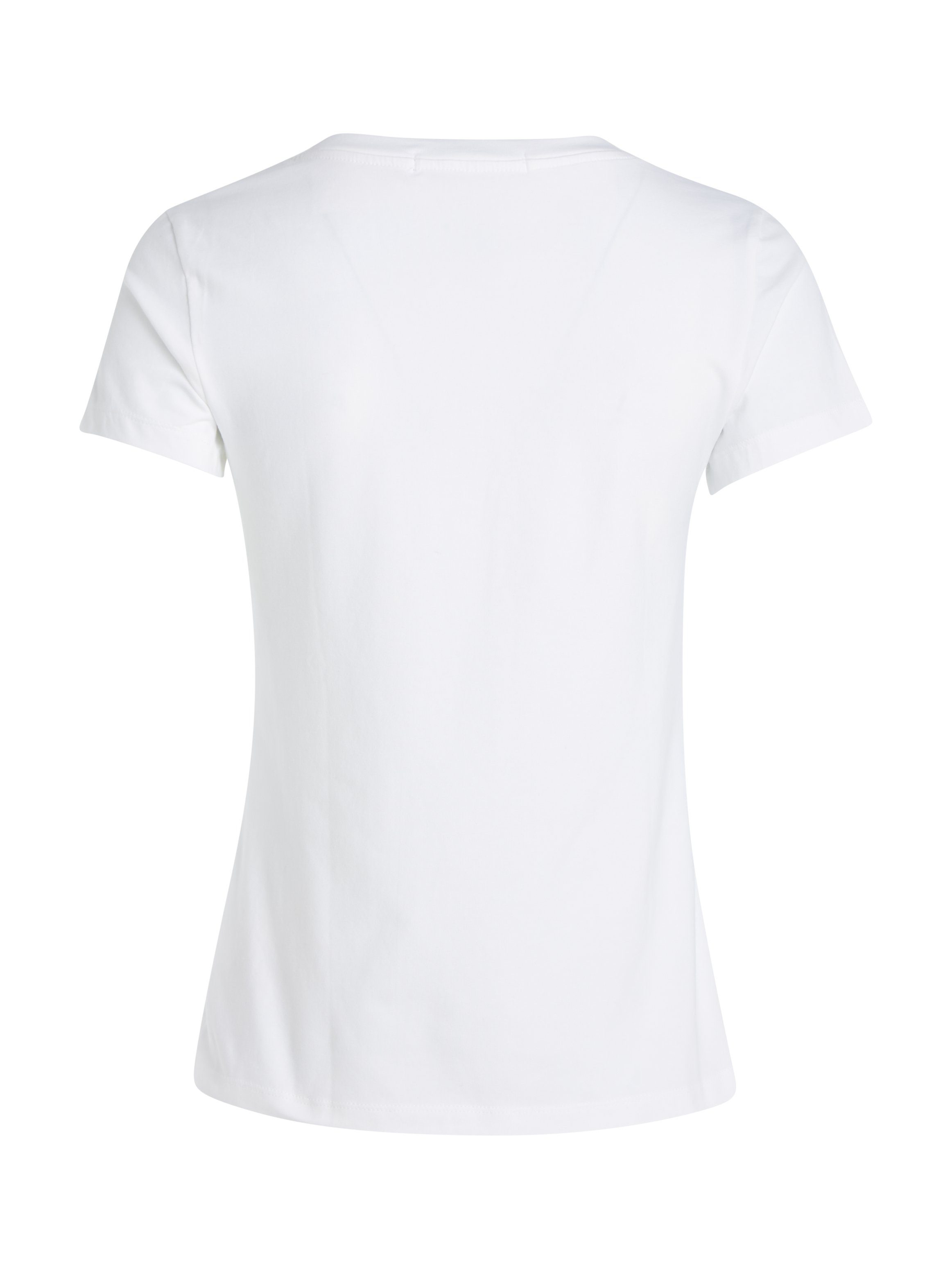 Calvin Klein Shirt met V-hals CK EMBROIDERY STRETCH V-NECK met klein calvin klein-logoborduursel op borsthoogte (1-delig)