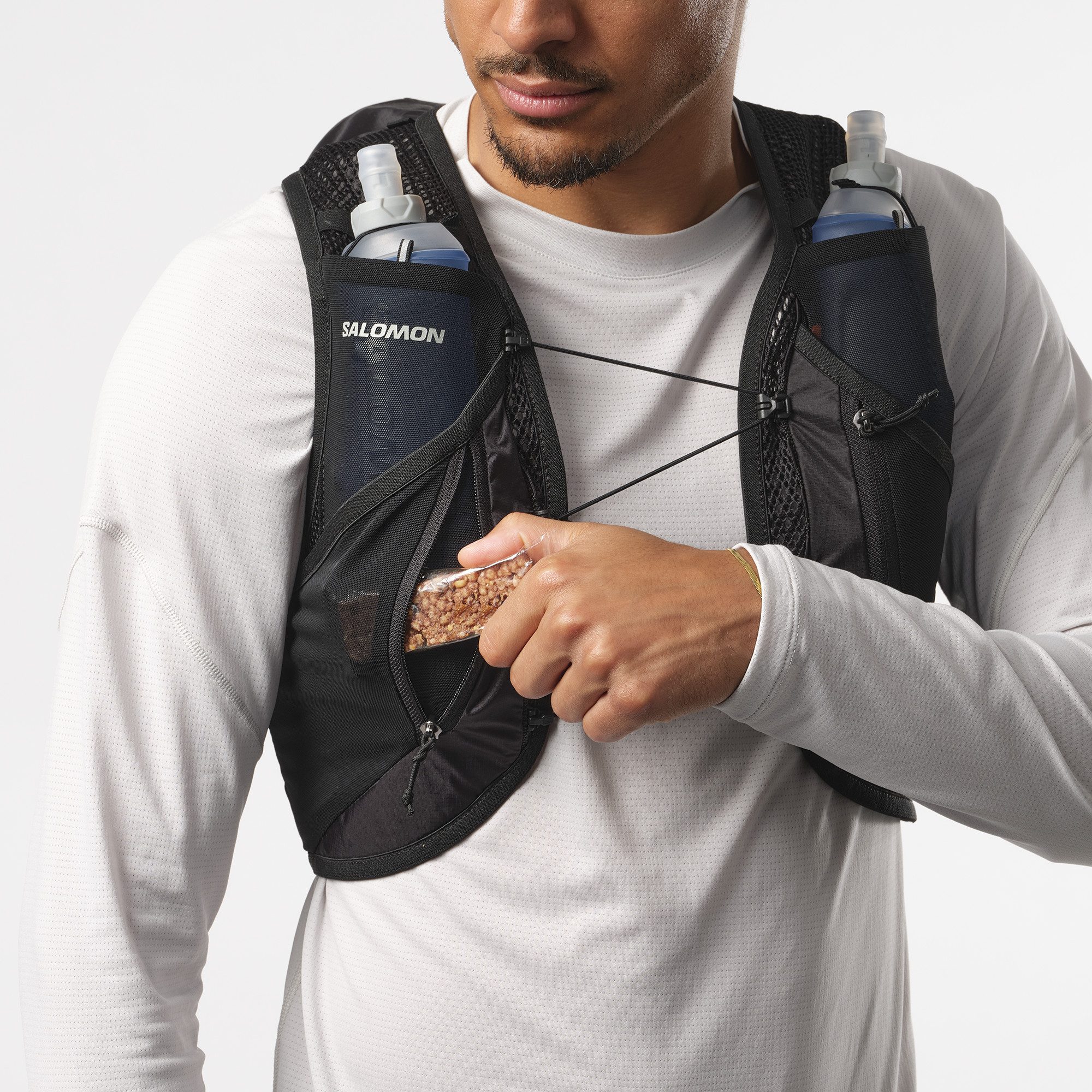 Salomon Drinkrugzak ACTIVE SKIN 12 Rugzak / running-bodywarmer met flasks uniseks