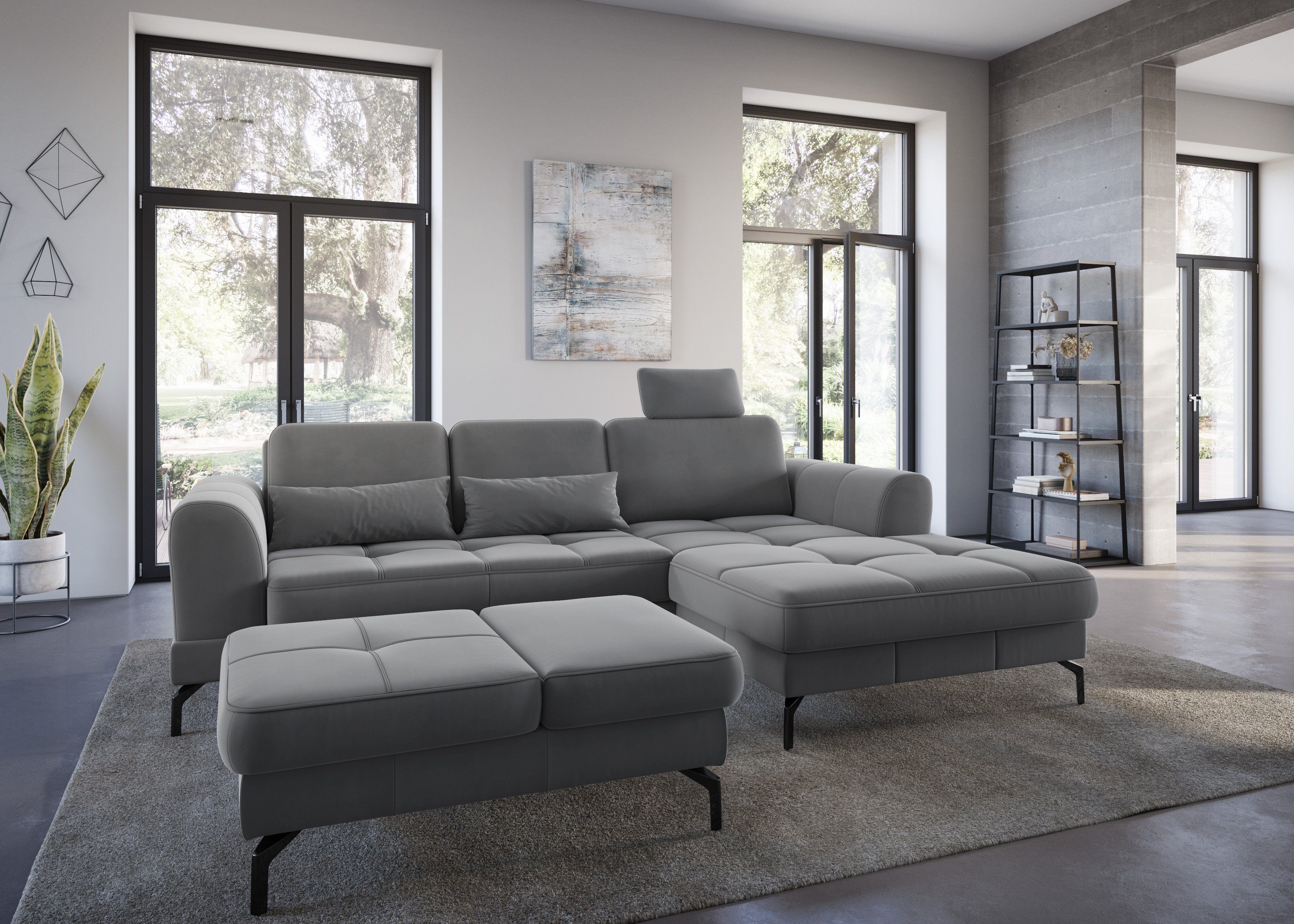 sit&more Hocker Bendigo met inklapfunctie, bodemvrijheid 15 cm, naar keuze in 2 pootkleuren