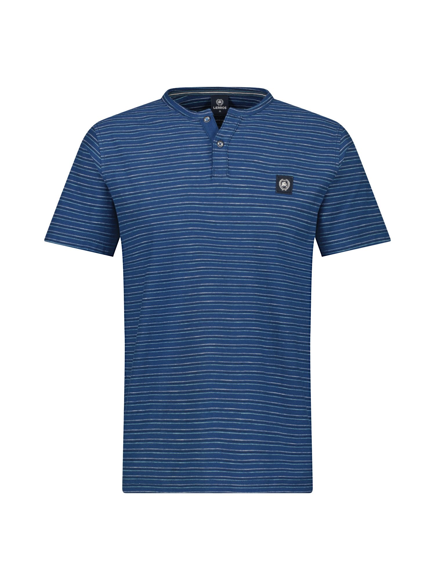 Lerros Henleyshirt LERROS heren serafino-shirt, gestreept