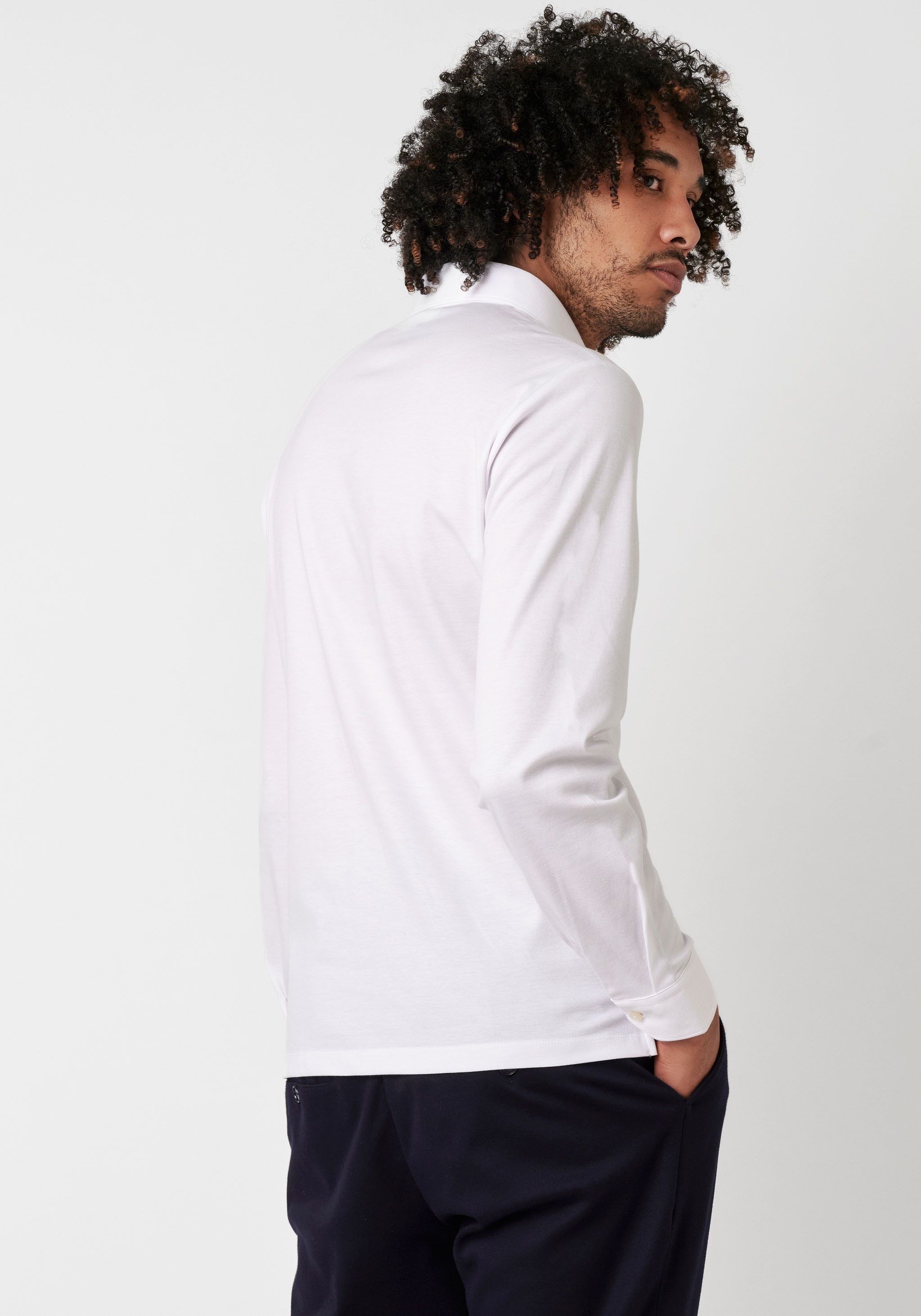 Desoto Poloshirt met lange mouwen Essentieel Polo Kent 1/1