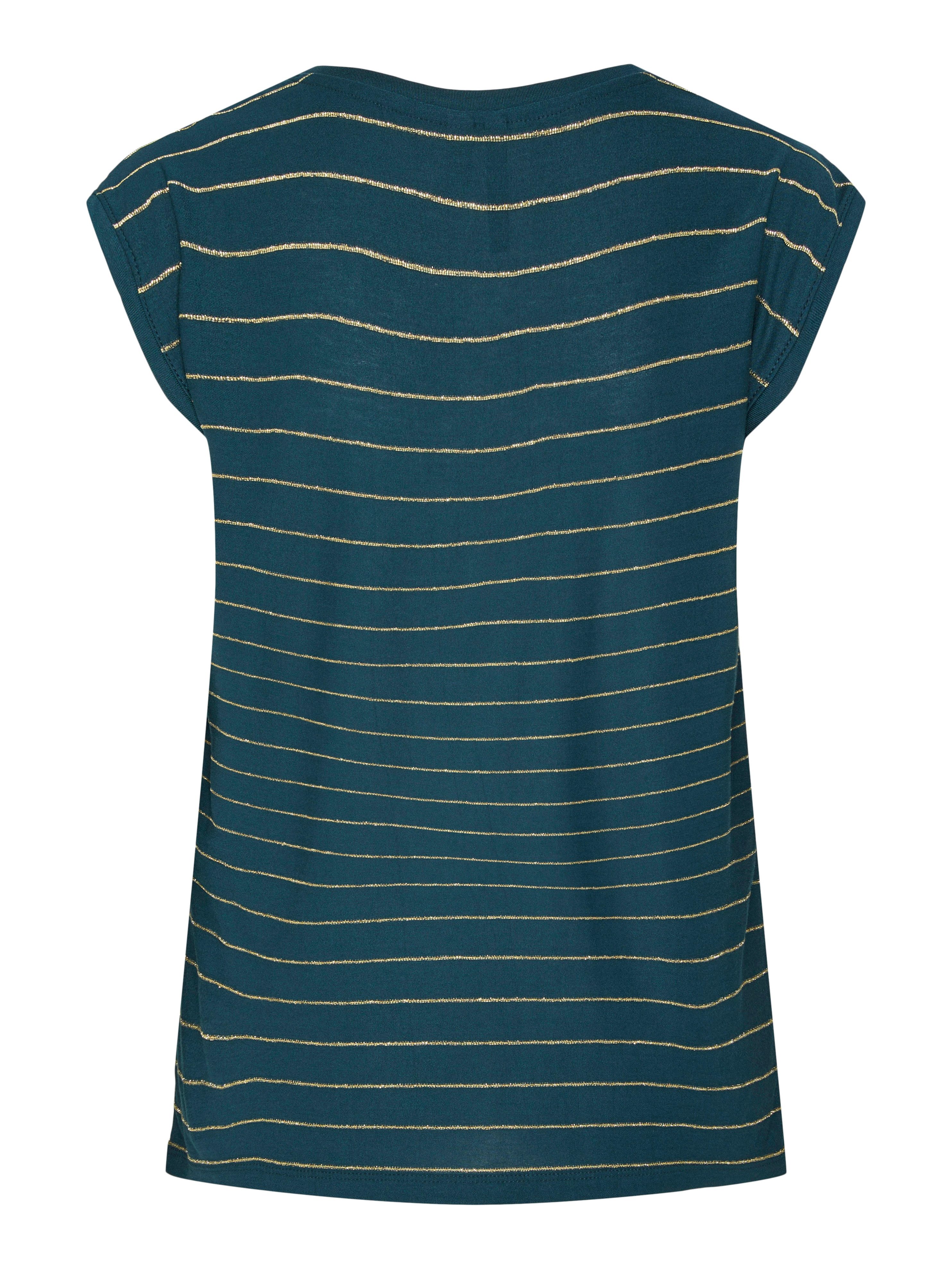 pieces T-shirt PC BILLO met glinsterstrepen