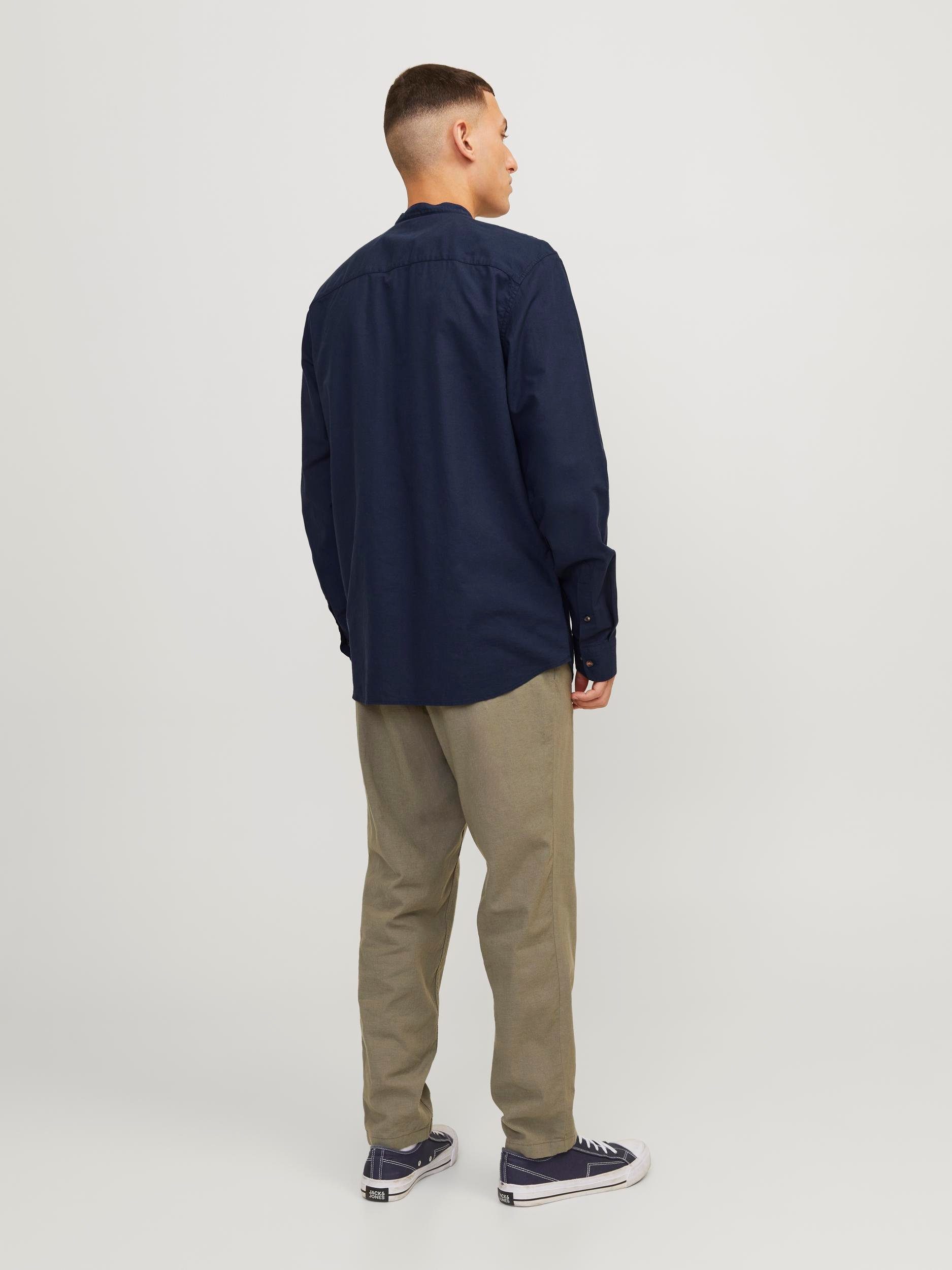 Jack & Jones Overhemd met lange mouwen JJESUMMER BAND LINEN BLEND SHIRT LS SN