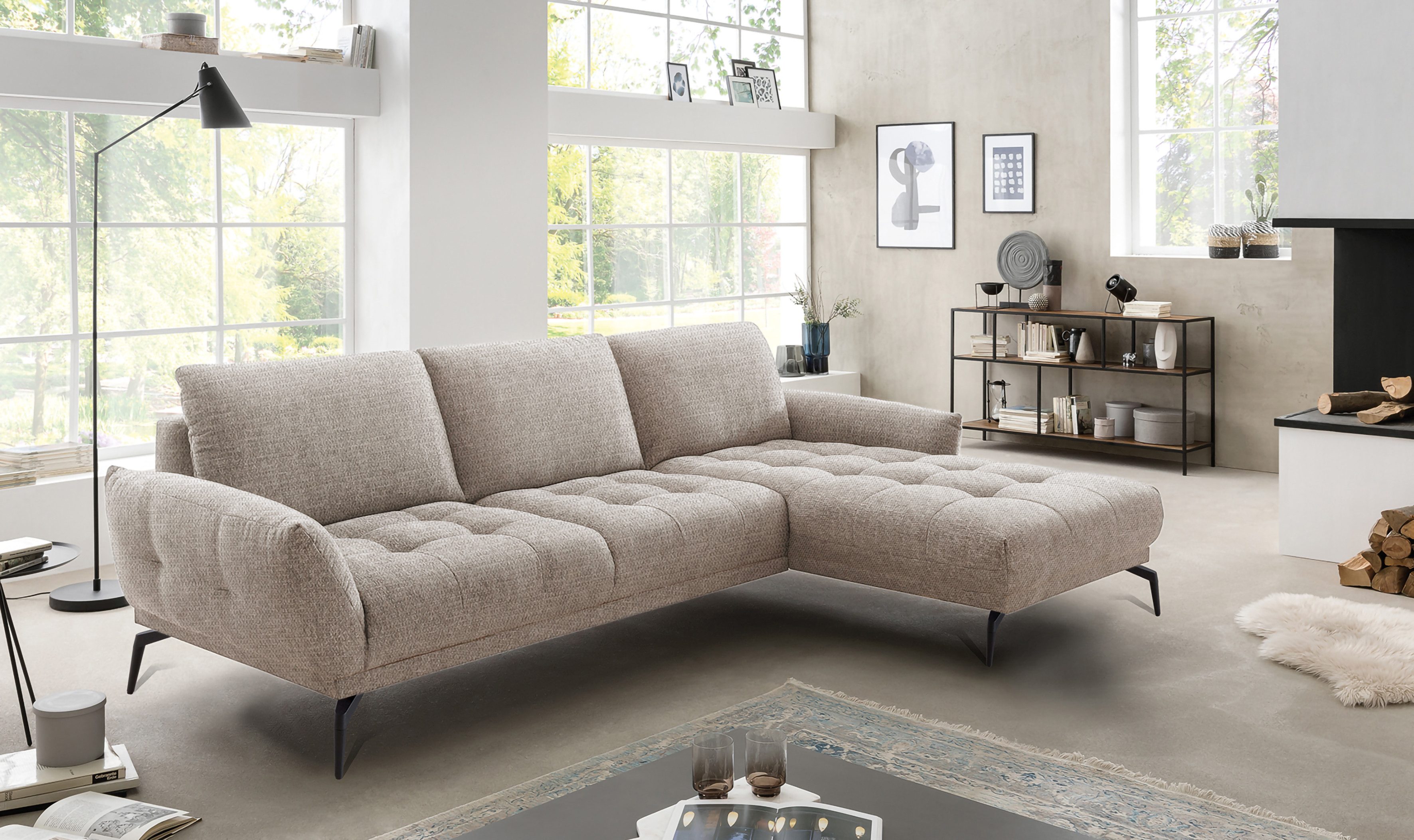 exxpo - sofa fashion Hoekbank NICEA eersteklas zitcomfort In hoogwaardige afwerking en ergonomische zithouding
